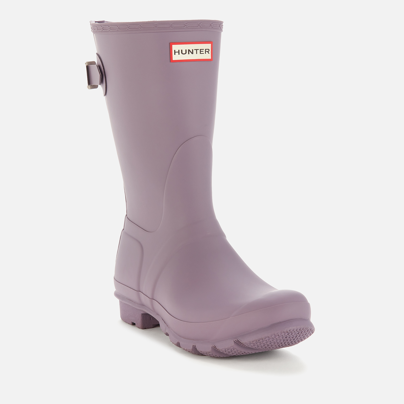 Hunter Women s Original Short Back Adjustable Wellies Purple Top UK 3 Allsole