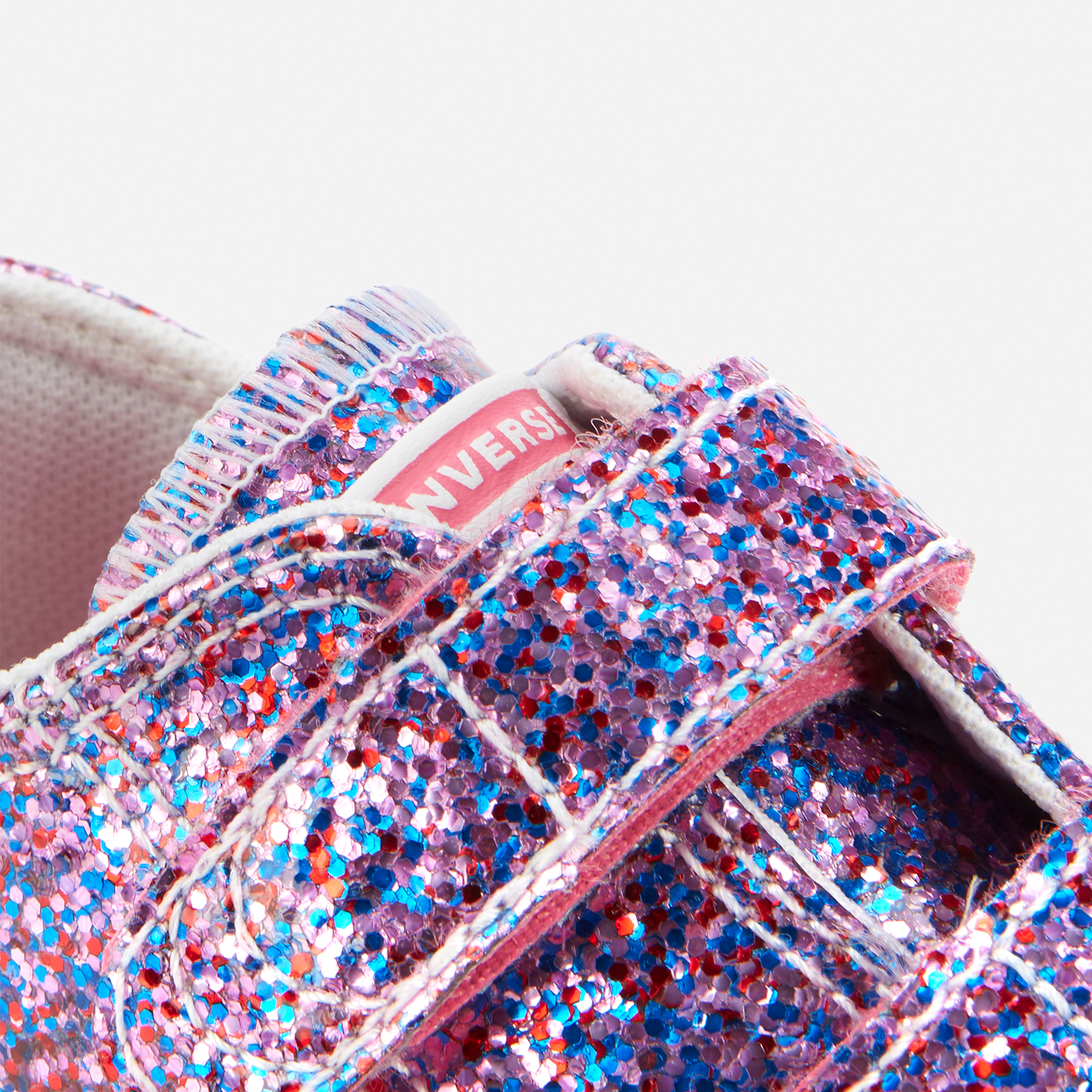 Converse hot sale glitter velcro