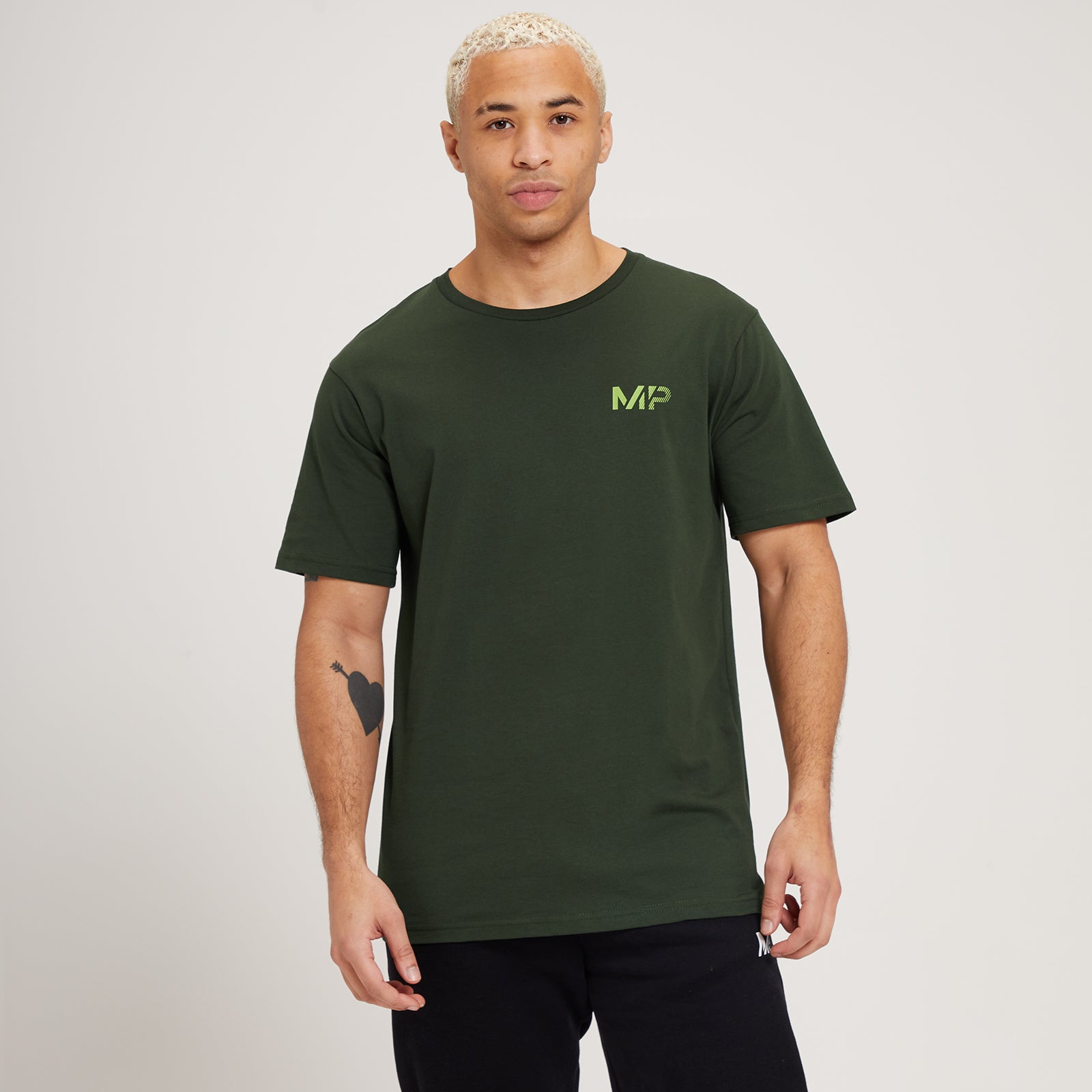 MP メンズ フェード グラフィック ショートスリーブ Tシャツ - ダーク