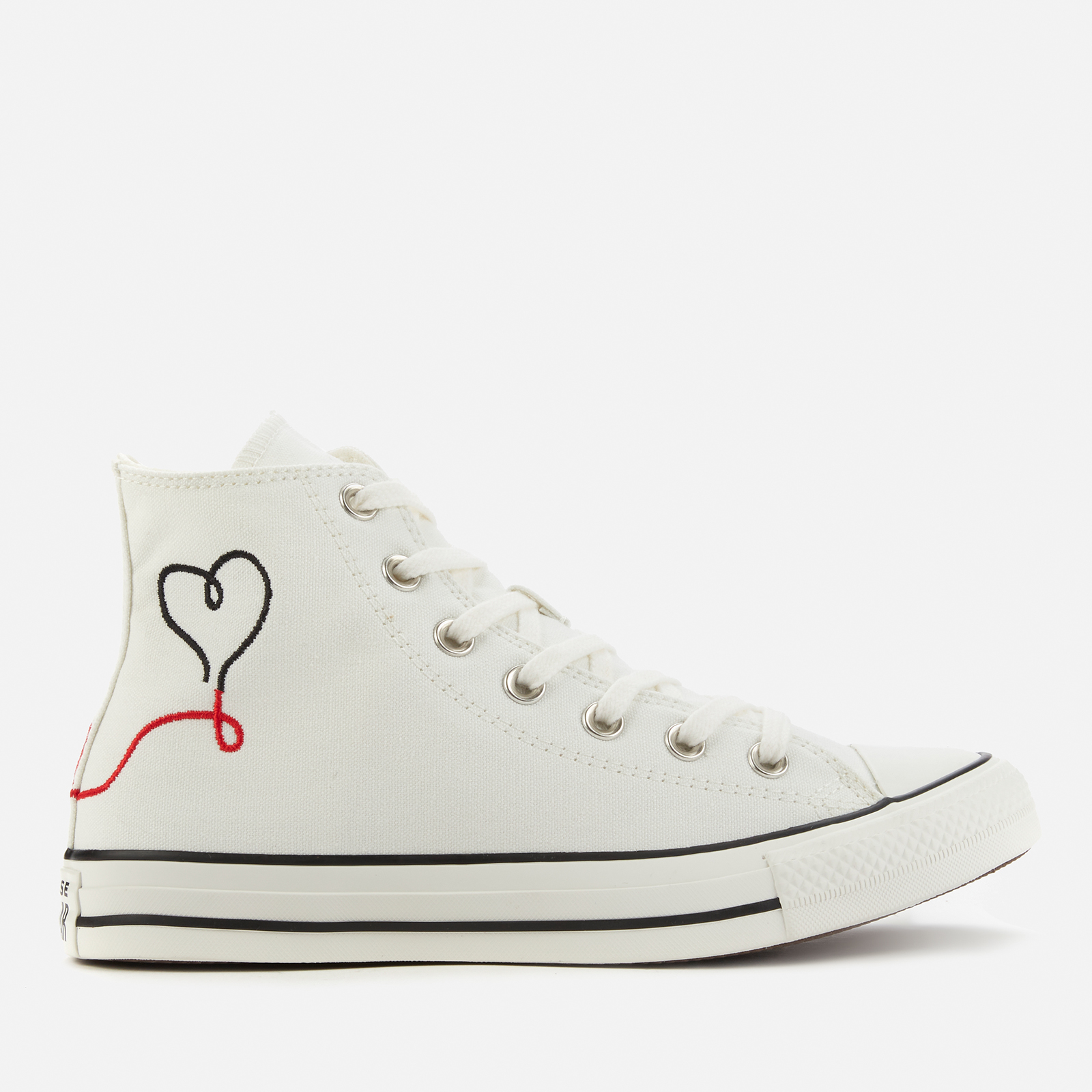 High top converse hot sale love heart