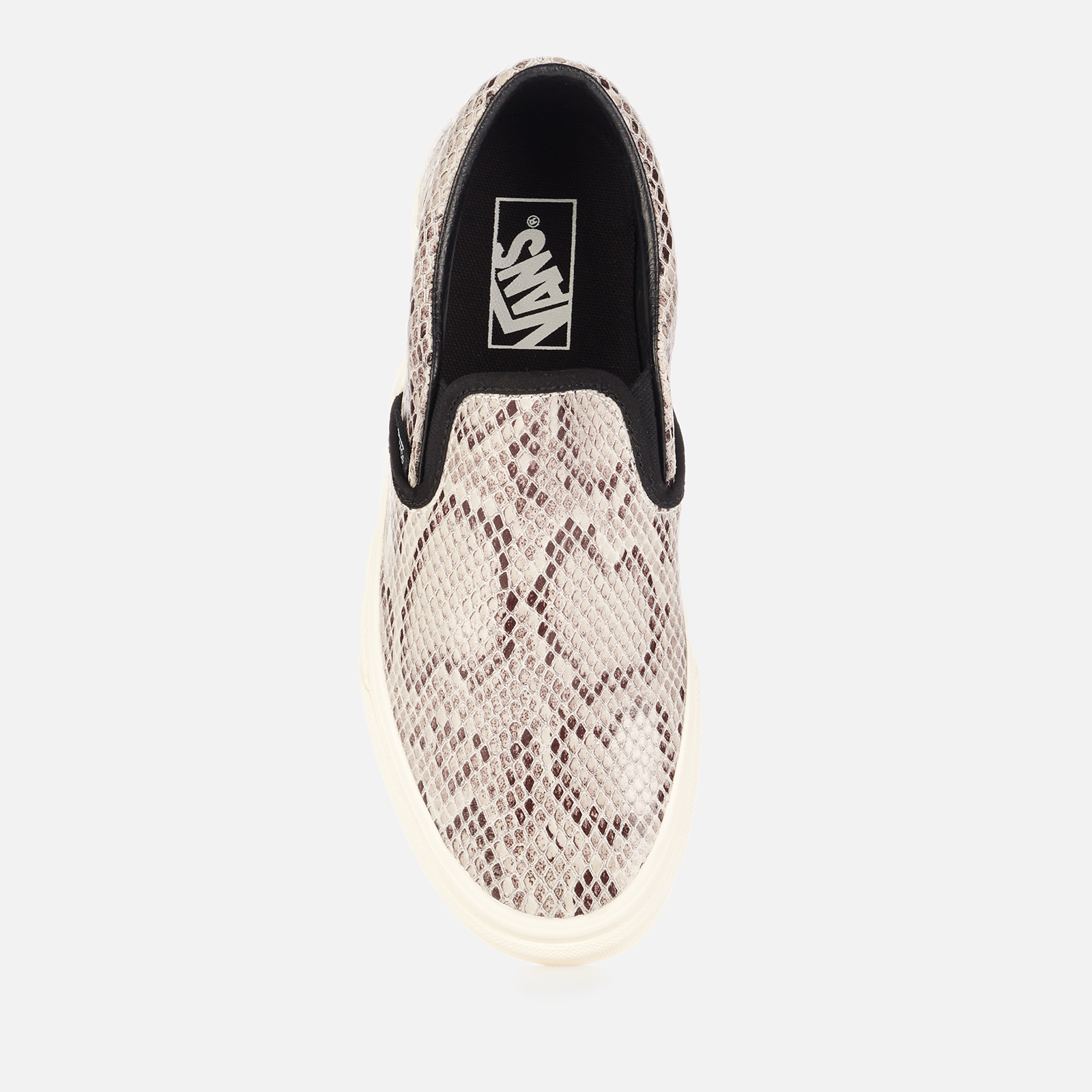 Vans Women s Snake Print Slip On Trainers Grey Allsole