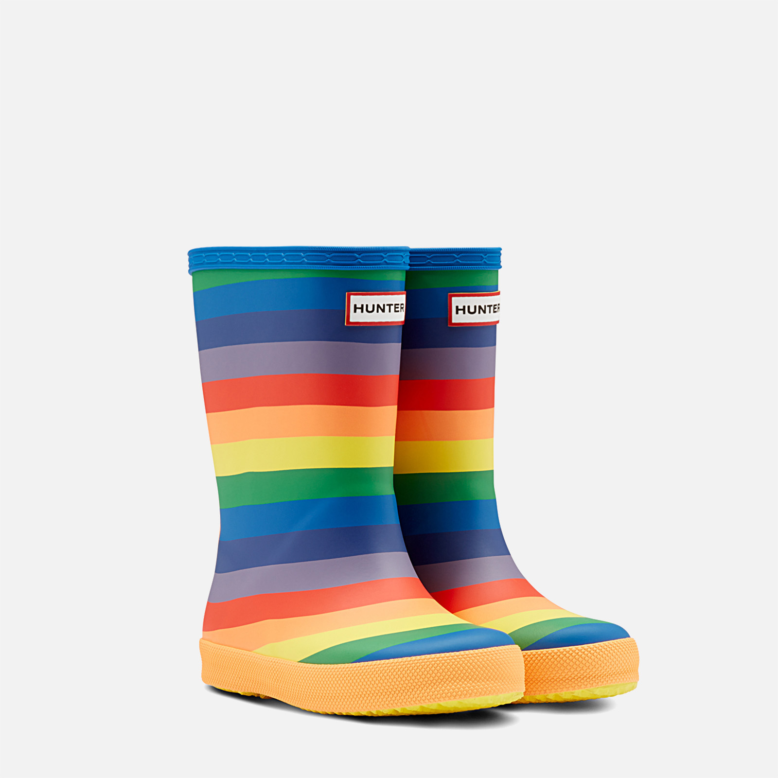 Hunter Kids First Classic Rainbow Wellington Boots Multi Allsole