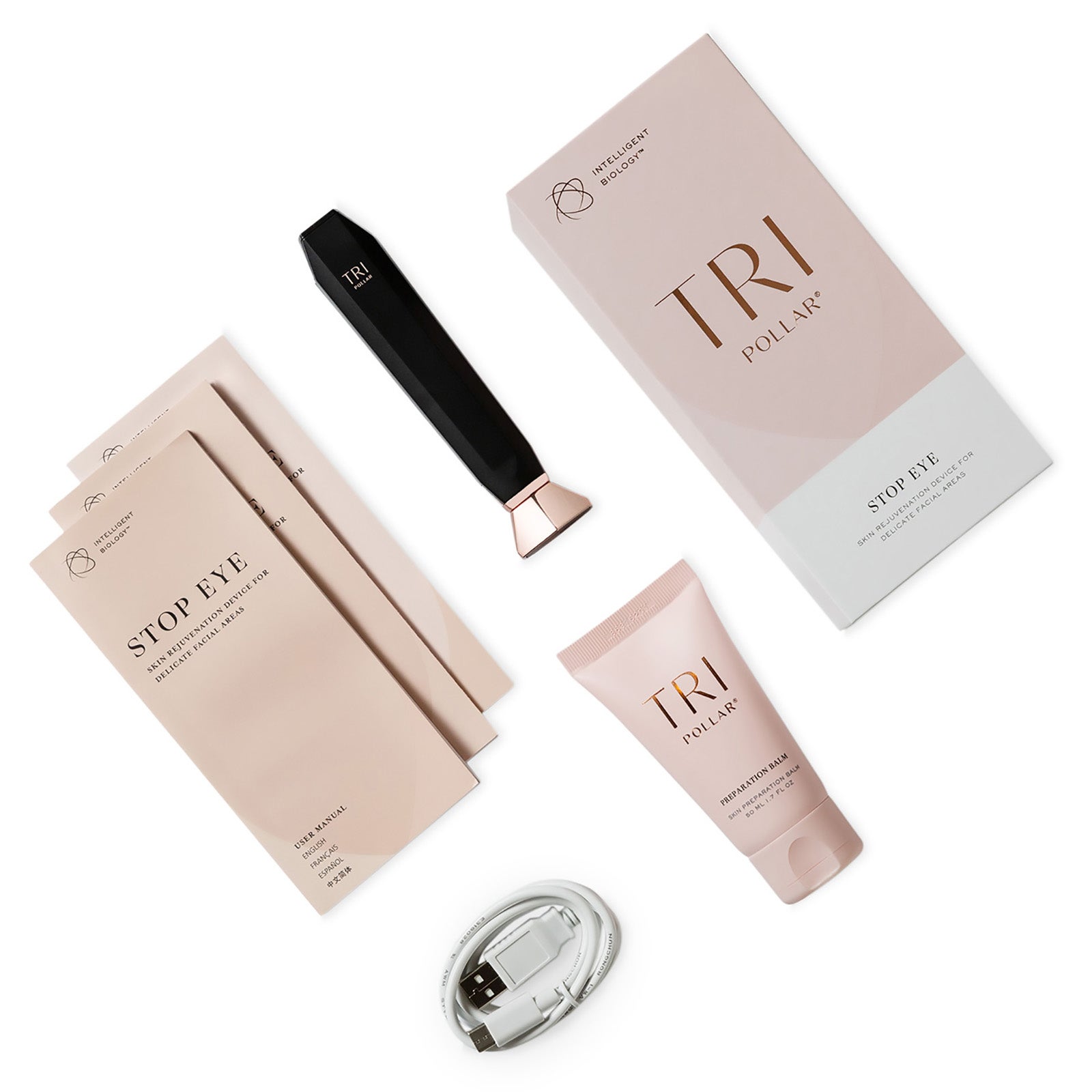 【新品未使用】Tripollar Stop eye + 専用バーム2個 TriPollar STOP EYE Sensitive Skin Radiofrequency RF Device