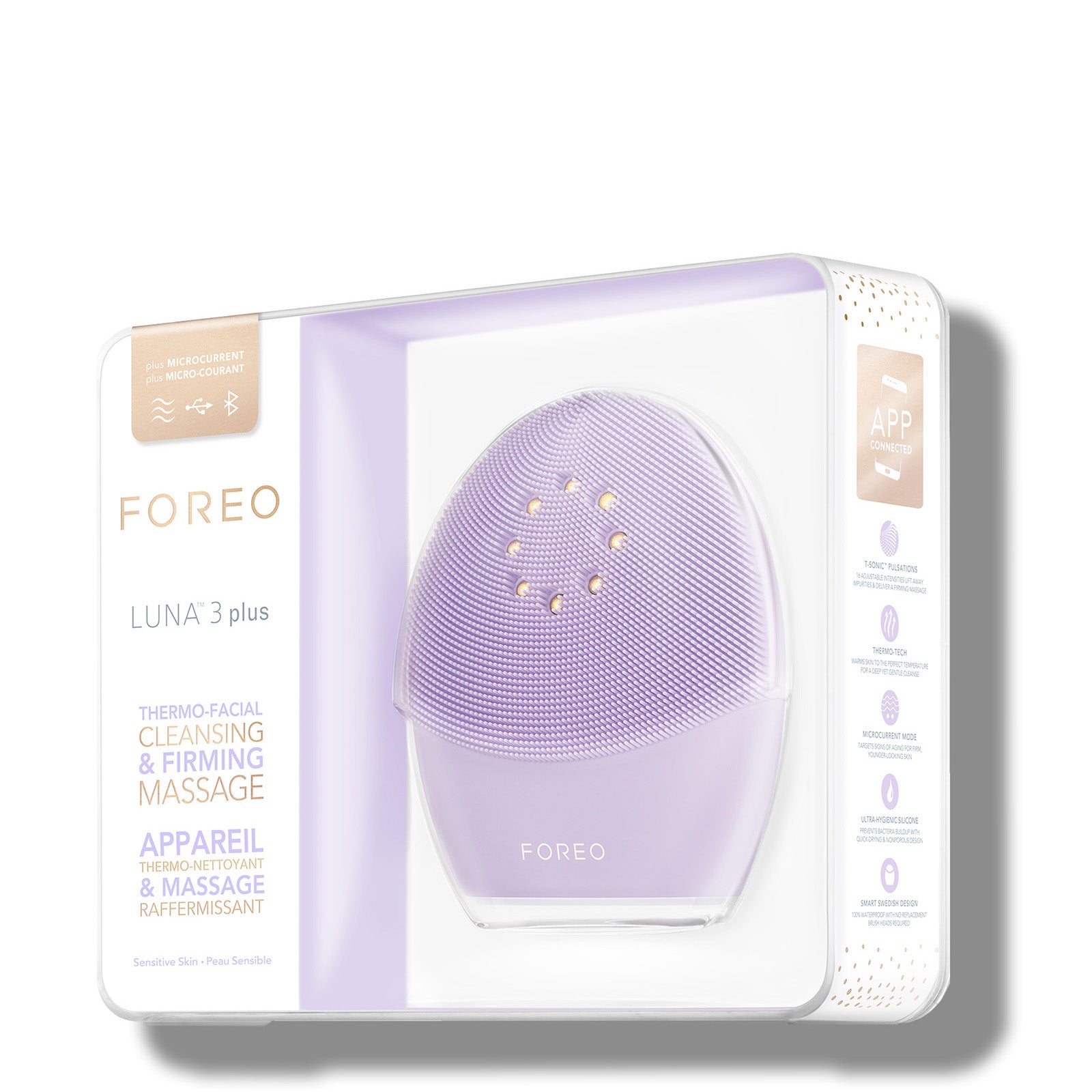FOREO LUNA 3 Plus thermo-Facial Brush with Microcurrent - Normal