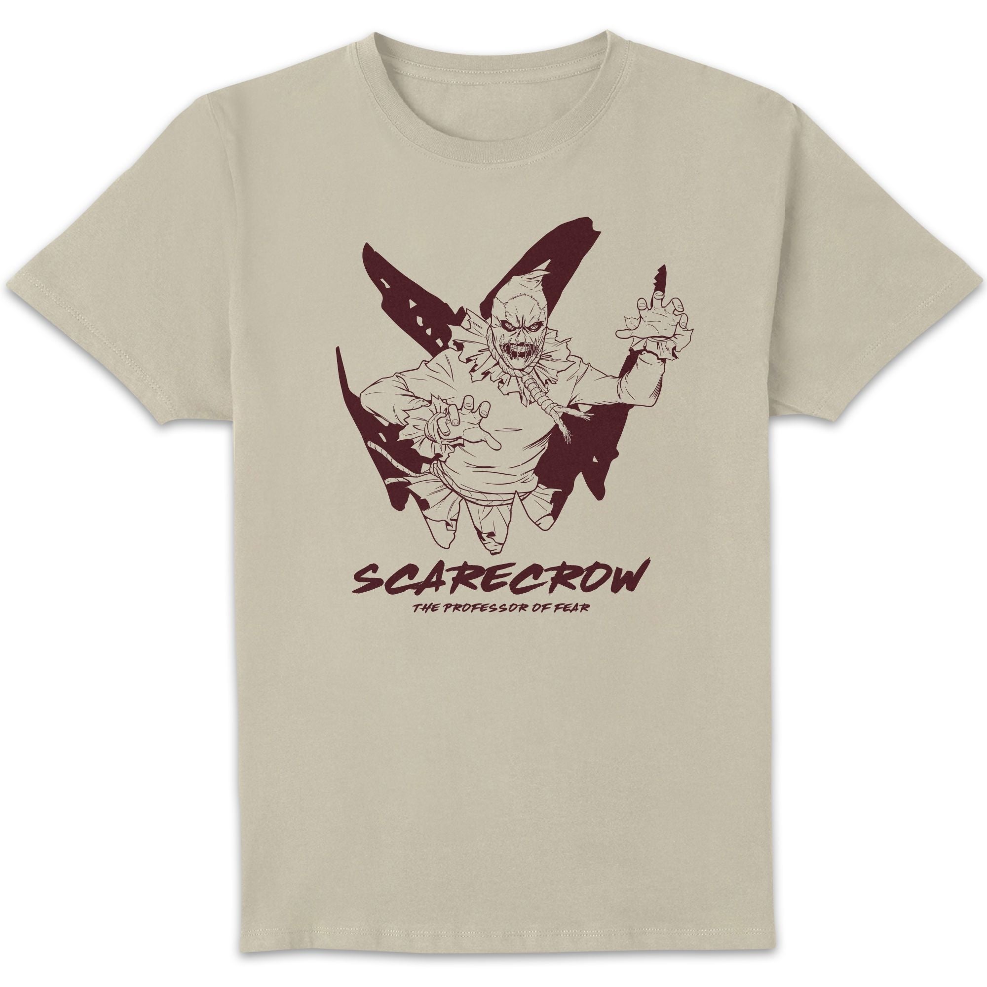 Batman Villains Scarecrow Unisex T-Shirt - White Vintage Wash - S