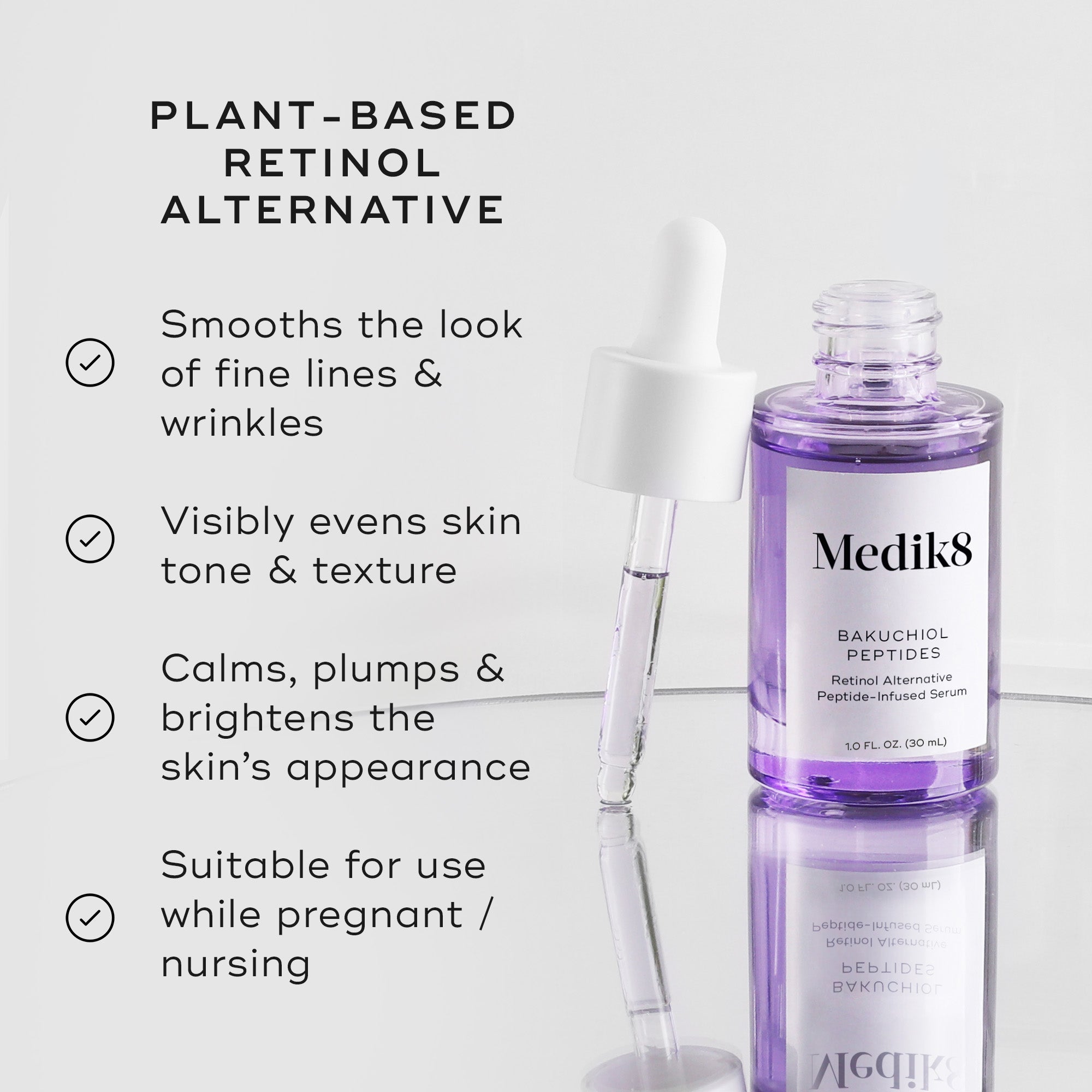 Medik8 Bakuchiol Peptides Serum 30ml | Dermstore