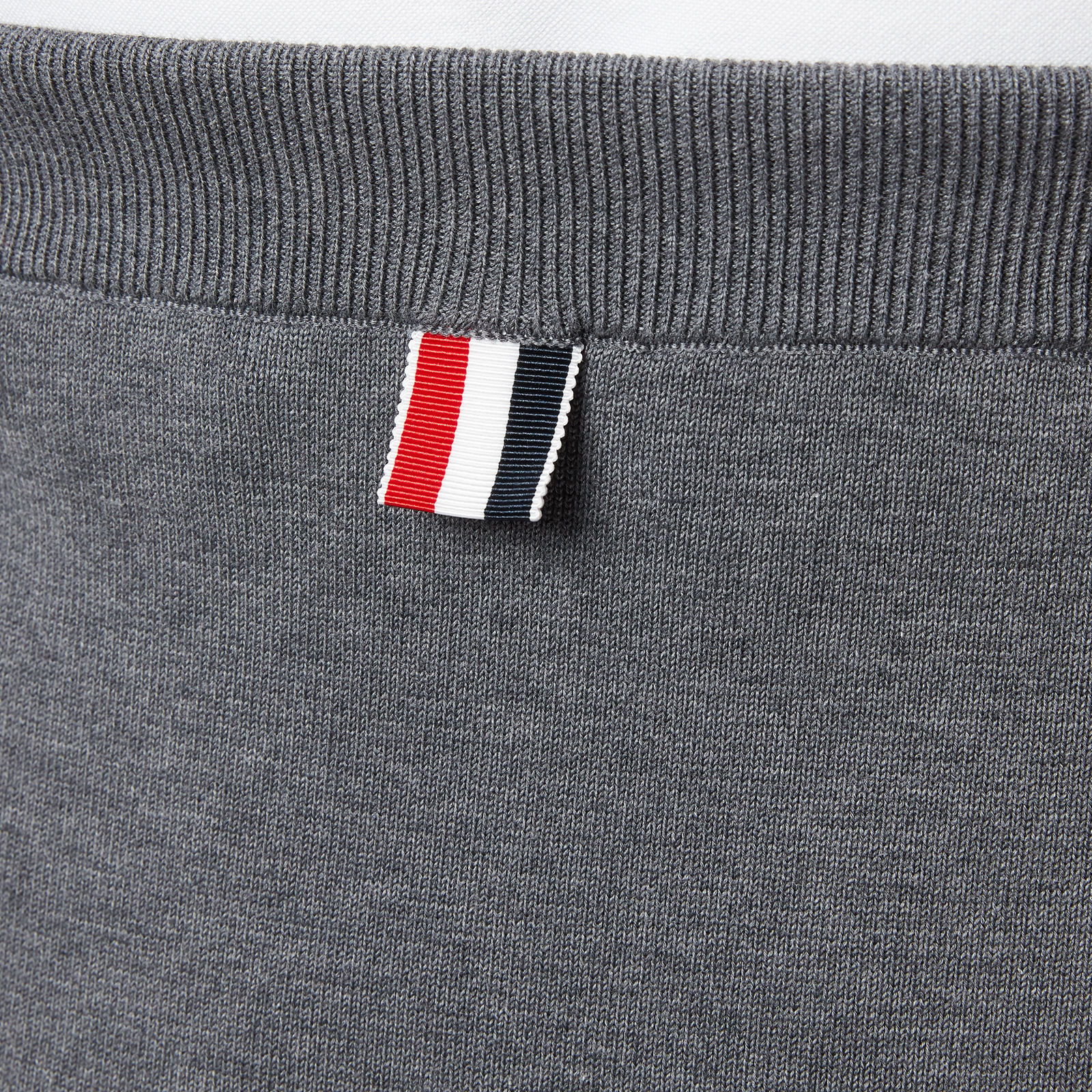 Thom Browne Women's Double Face Pencil Skirt with Rwb Bow