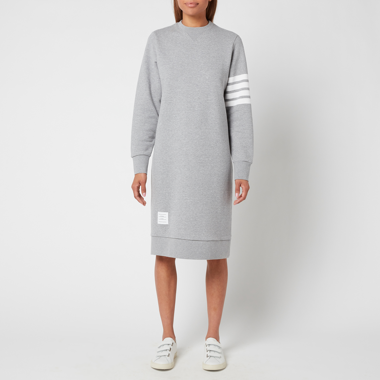Thom Browne Women's Below Knee Sweater Dress In Classic Loop