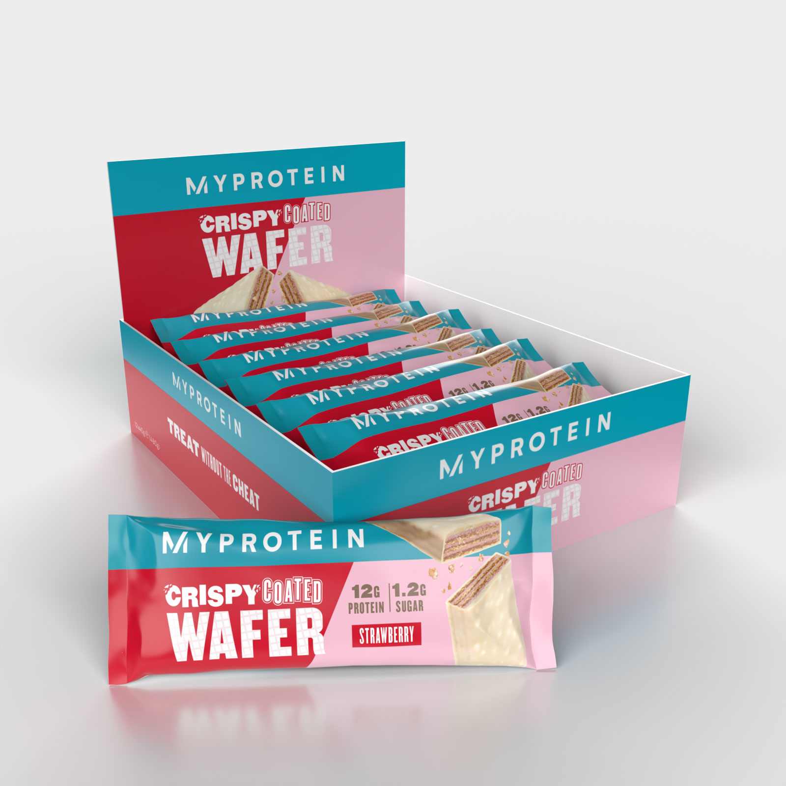Crispy Coated Protein Wafer (Strawberry)