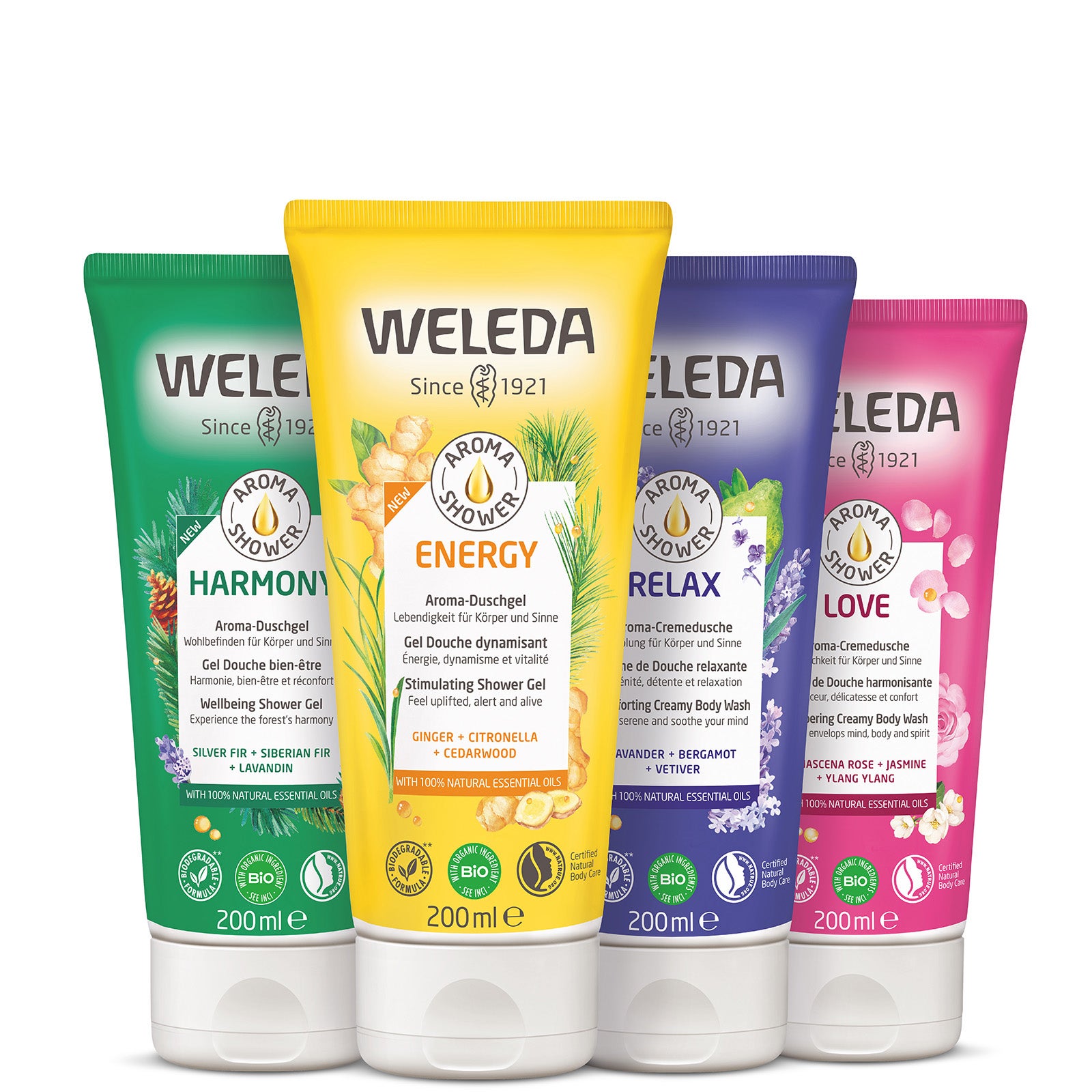 Gel Douche Weleda Harmony Arôme 200 Ml - Neuf, Fabriqué En Suisse, Parfum équilibrant