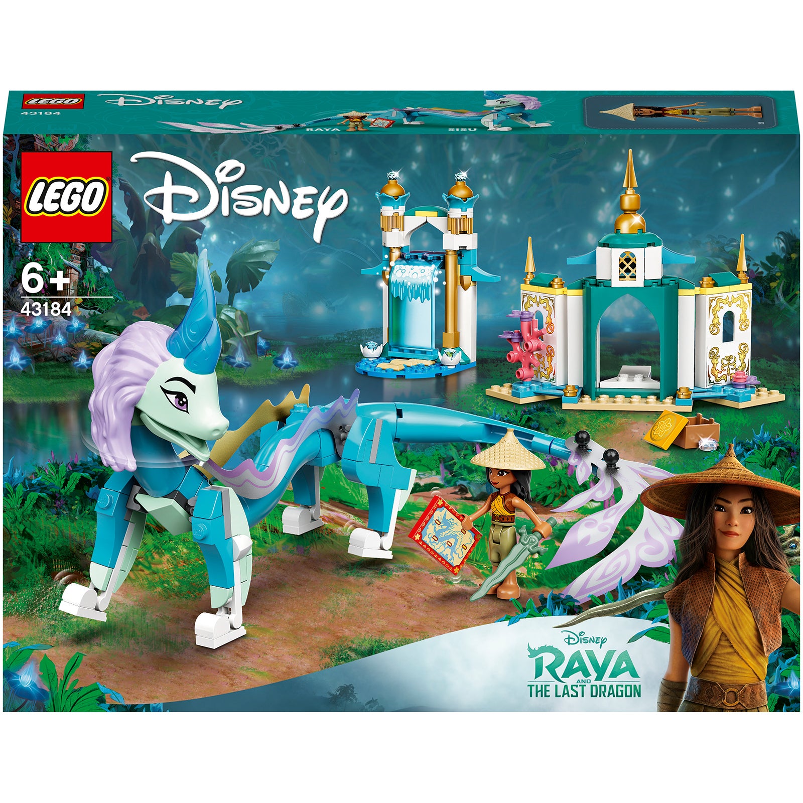 Disney Raya Lego LEGO Disney Princess: Raya and Sisu Dragon Playset (43184)
