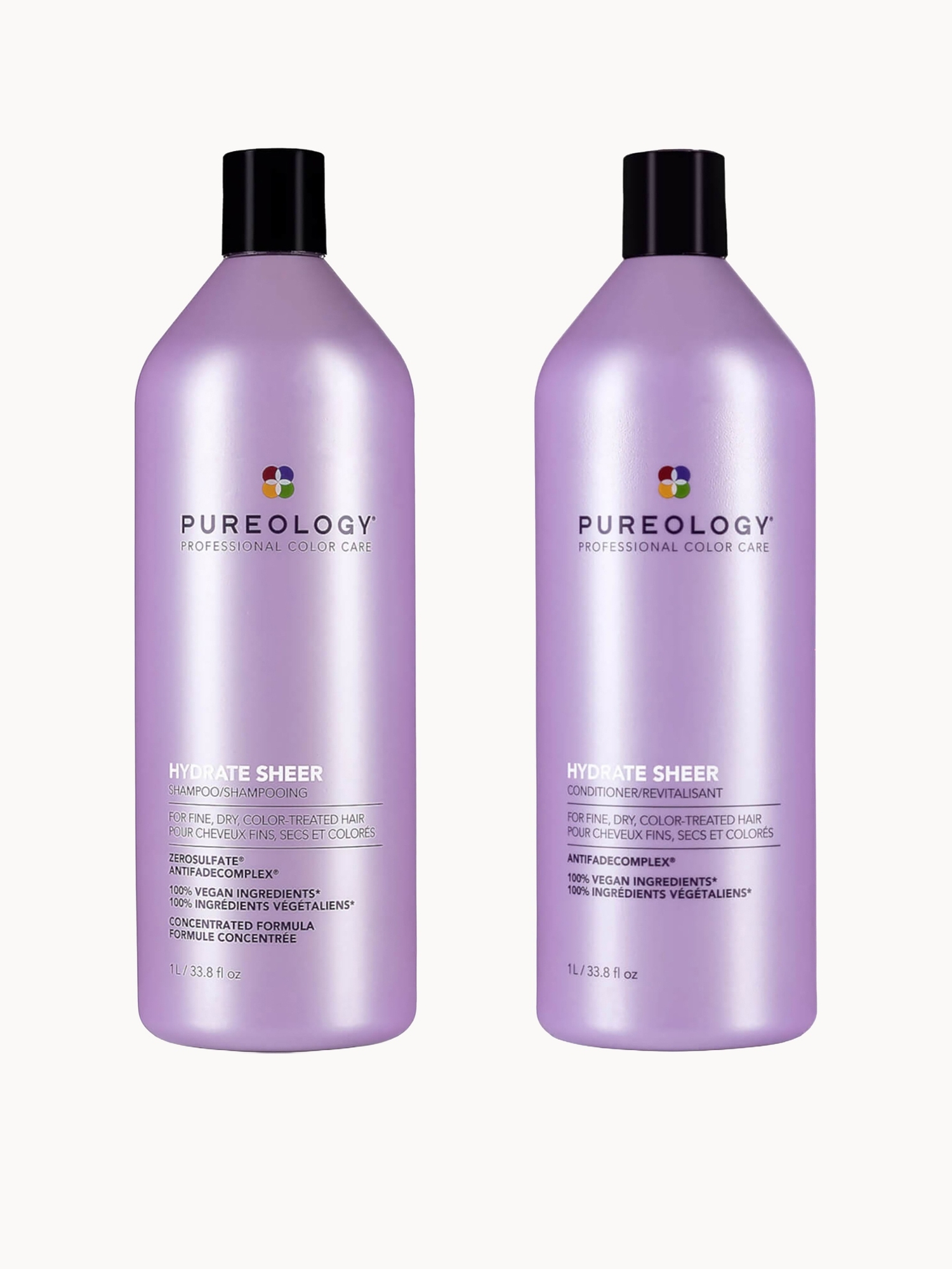 Pureology: Pureology Hydrate Sheer Shampoo and Conditioner Supersize Bundle for Fine, Dry Hair, Sulphate Free for a Gentle Cleanse