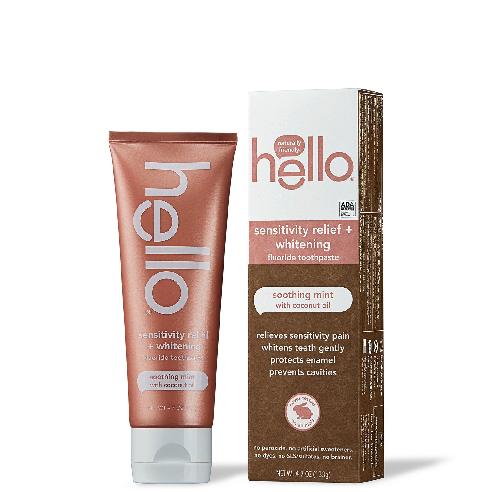 hello Sensitivity Relief and Whitening Toothpaste 4.7 oz | LOOKFANTASTIC