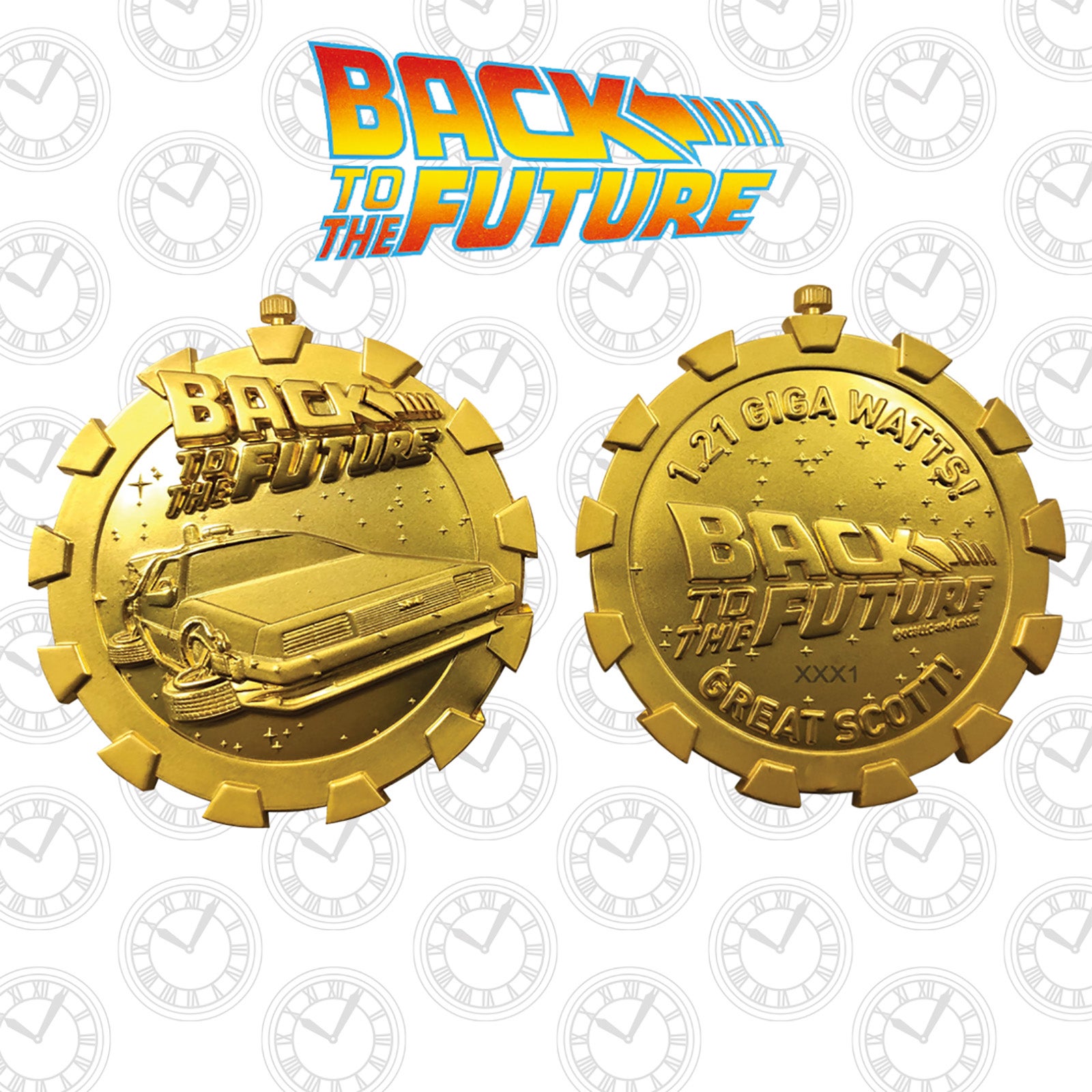 Pièce retour vers le futur / back to the future clocktower gold - Collection