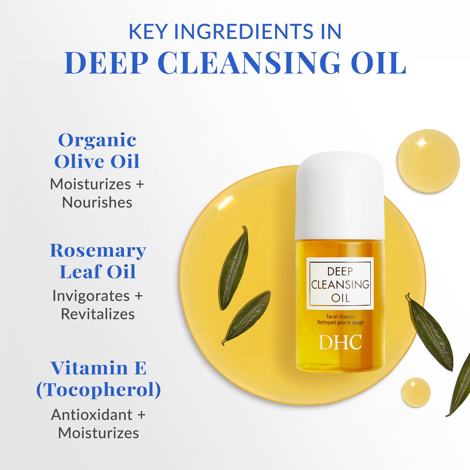 DHC Deep Cleansing Oil Facial Make Up Remover - 1 fl oz | Dermstore