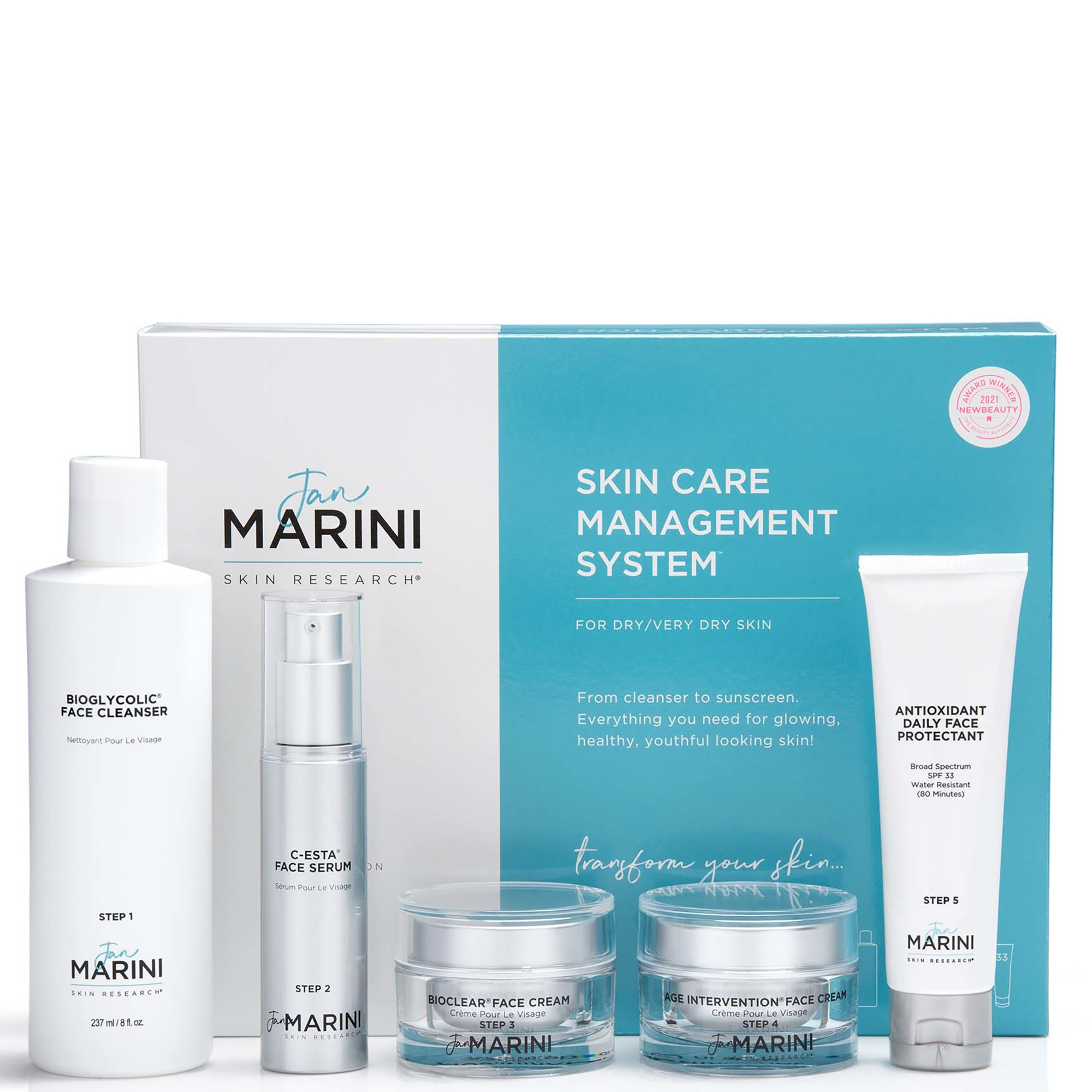 Jan Marini Skin Care Management System - Dry to Very Dry 5 piece