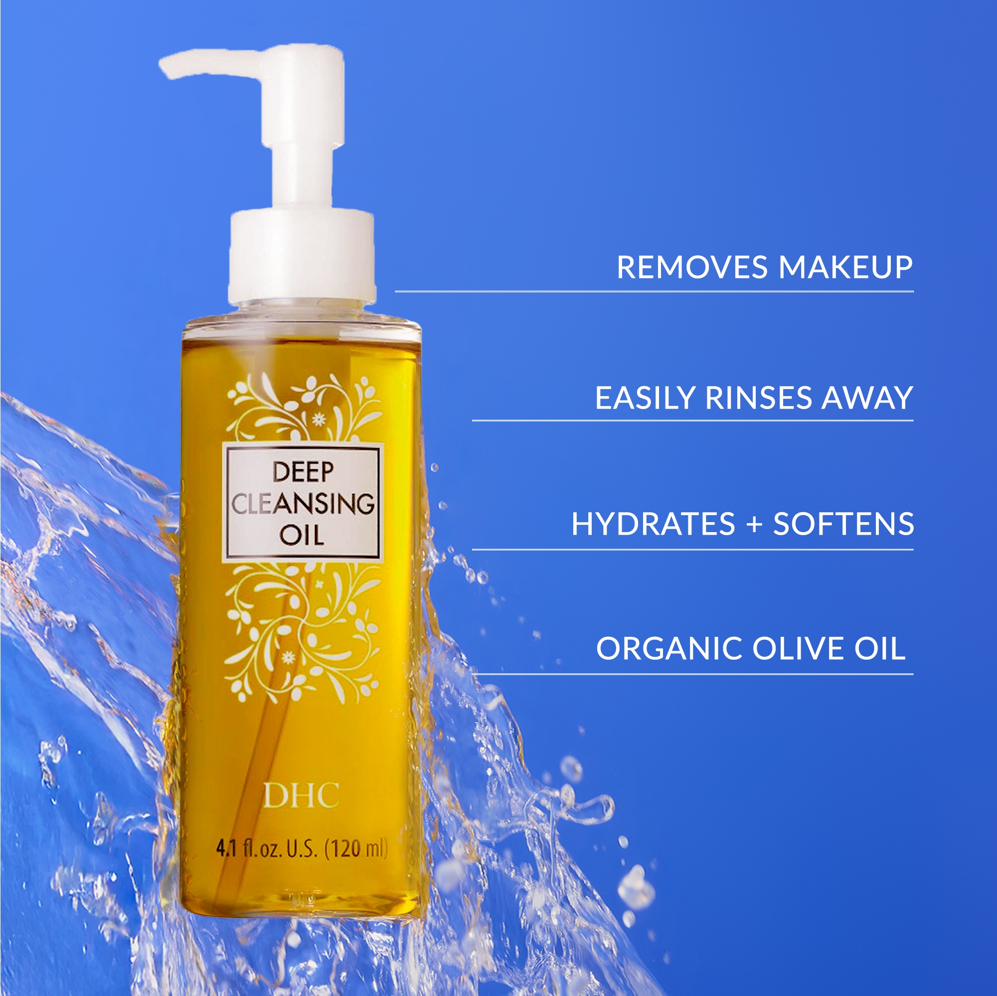 DHC Deep Cleansing Oil Facial Make Up Remover - 4.0 oz | Dermstore