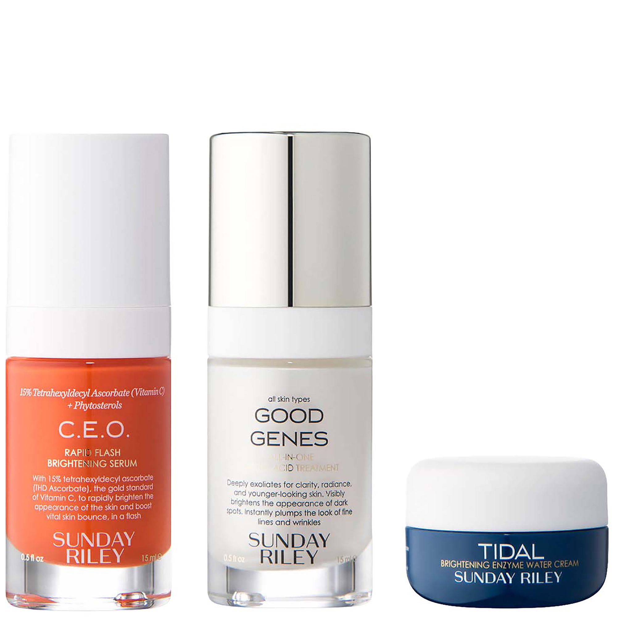 Sunday Riley Bright Young Thing Visible Skin Brightening Kit (3