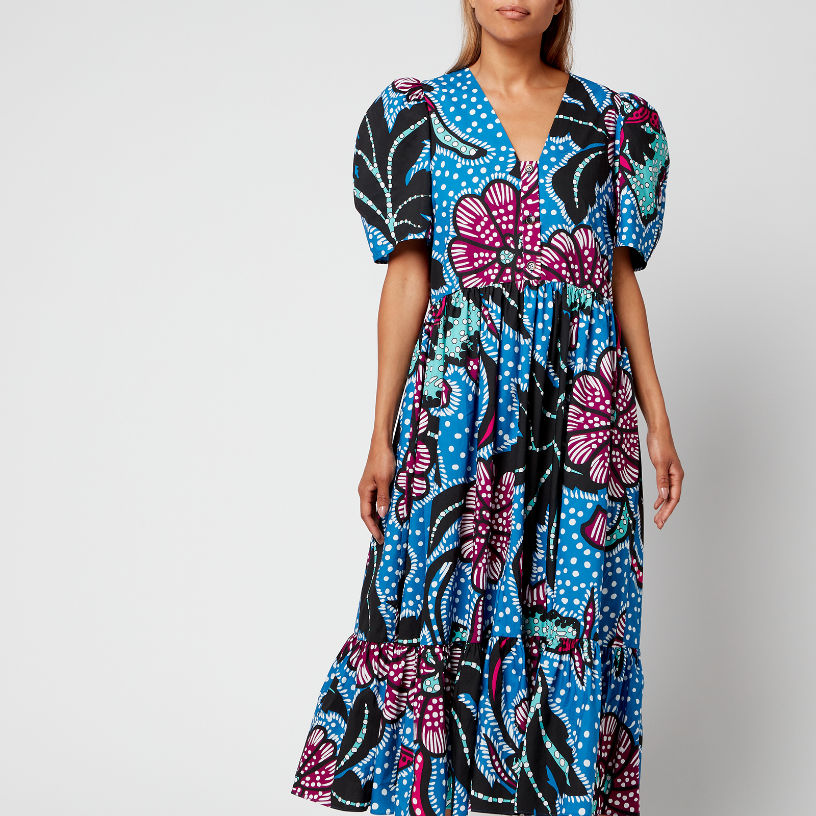 Rhode Women's Nisha Dress - Purple Psychedelic Flower - XS