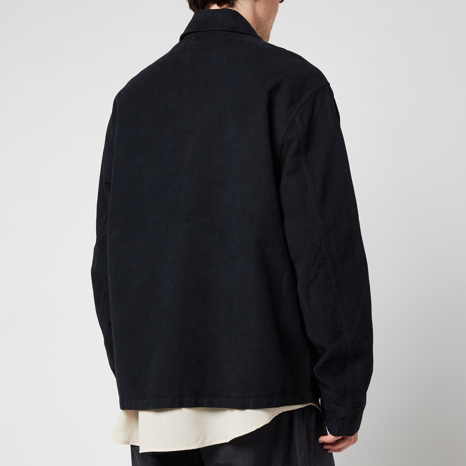 Our Legacy Men's Evening Coach Jacket - Blue/Black Moleskin Our Legacy Men's Evening Coach Jacket - Blue/Black Moleskin