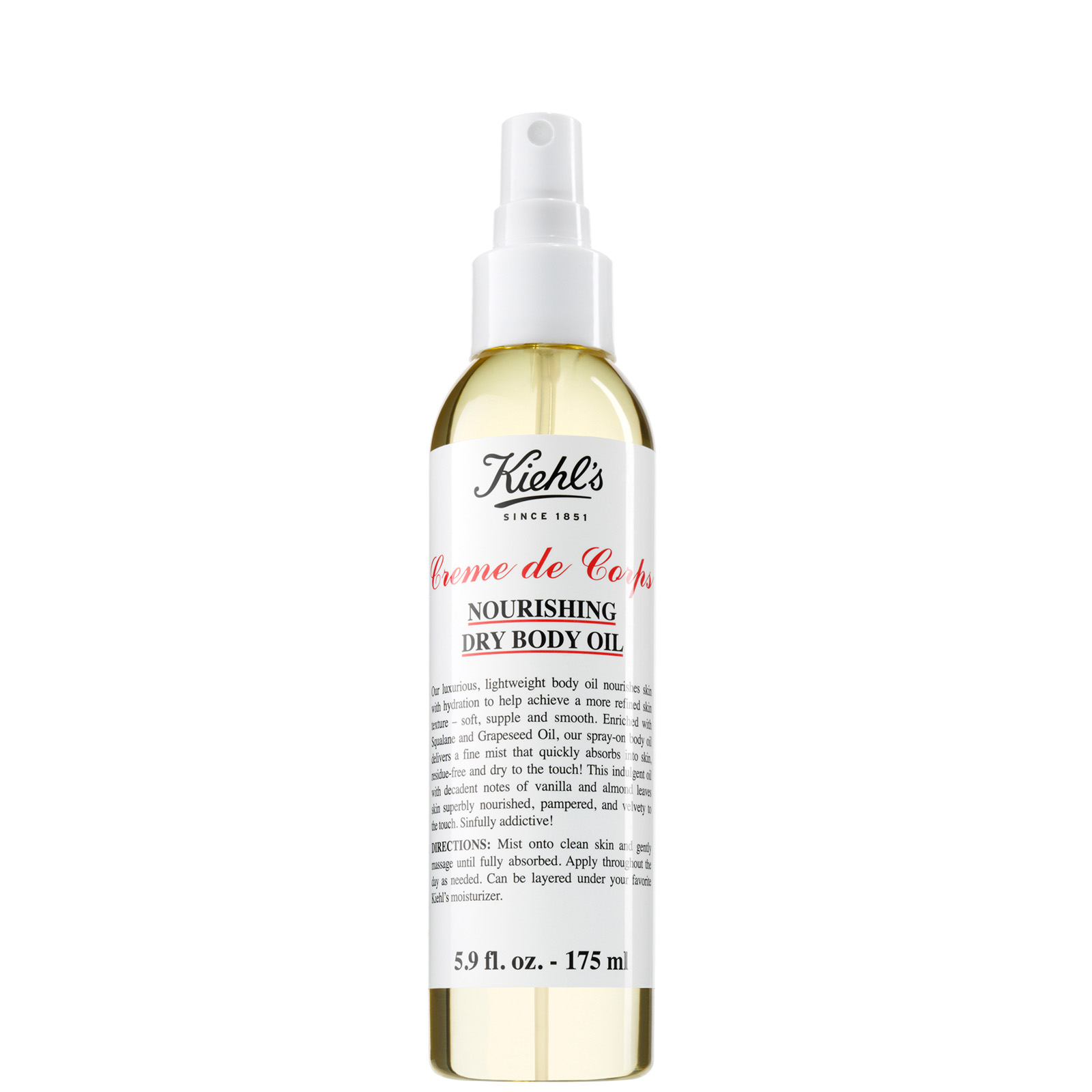 cult Kiehl's Crème de Corps Nourishing Dry Body Oil - 175ml