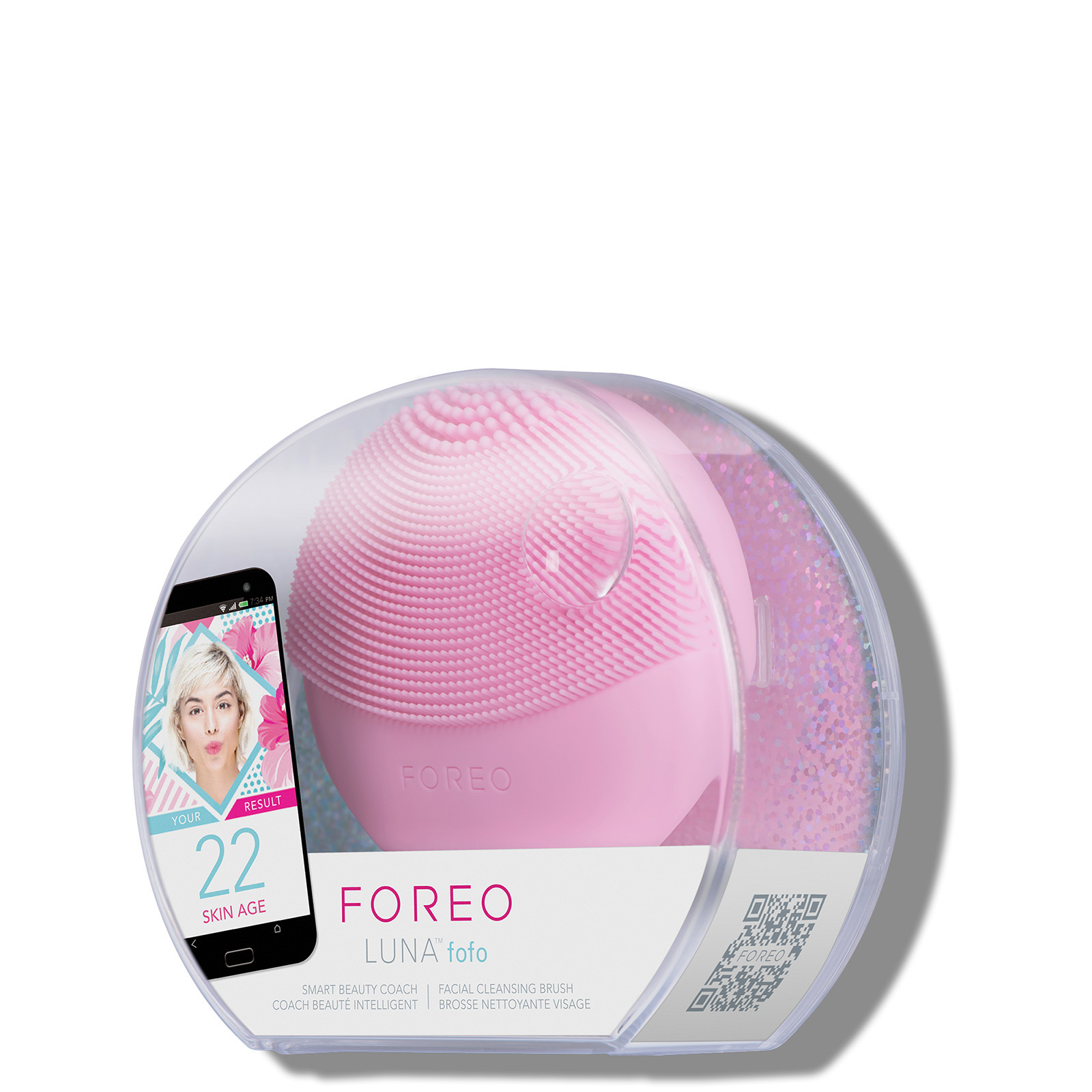 FOREO LUNA popular fofo Smart Facial Cleansing Brush and Skin Analyzer PURPLE