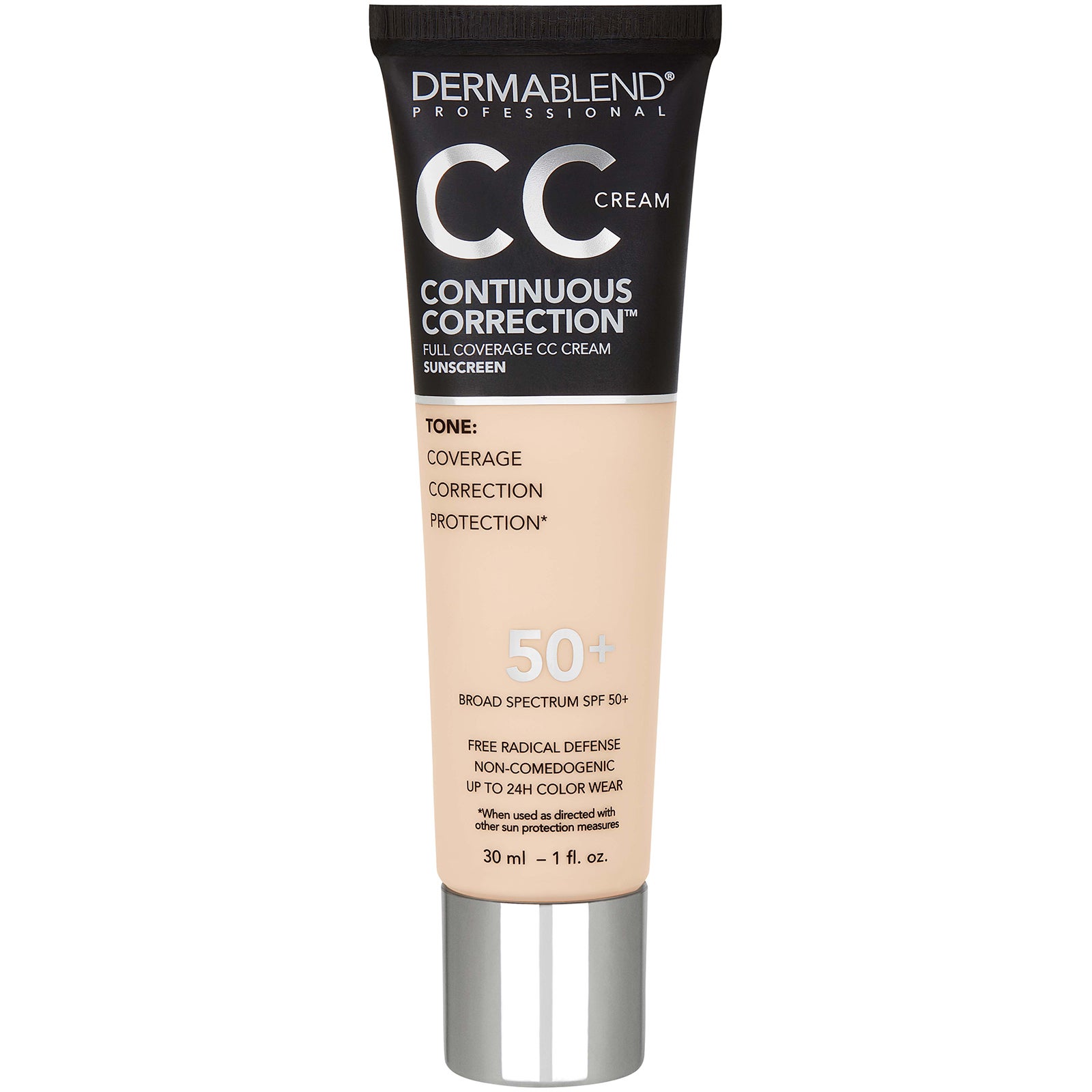 Dermablend Continuous Correction Tone-Evening SPF50+ CC Cream 1 fl. oz (Various Shades)
