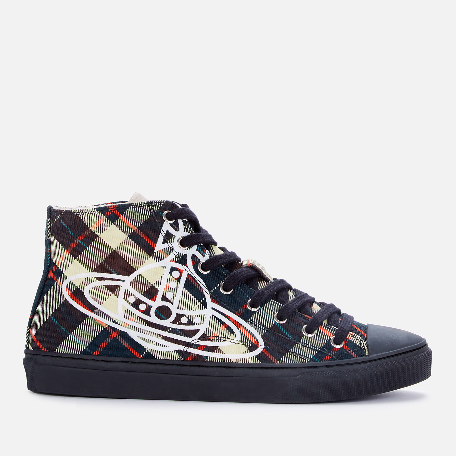 Vivienne Westwood Men's Plimsoll Canvas Hi-Top Trainers Vivienne Westwood Men's Plimsoll Canvas Hi-Top Trainers