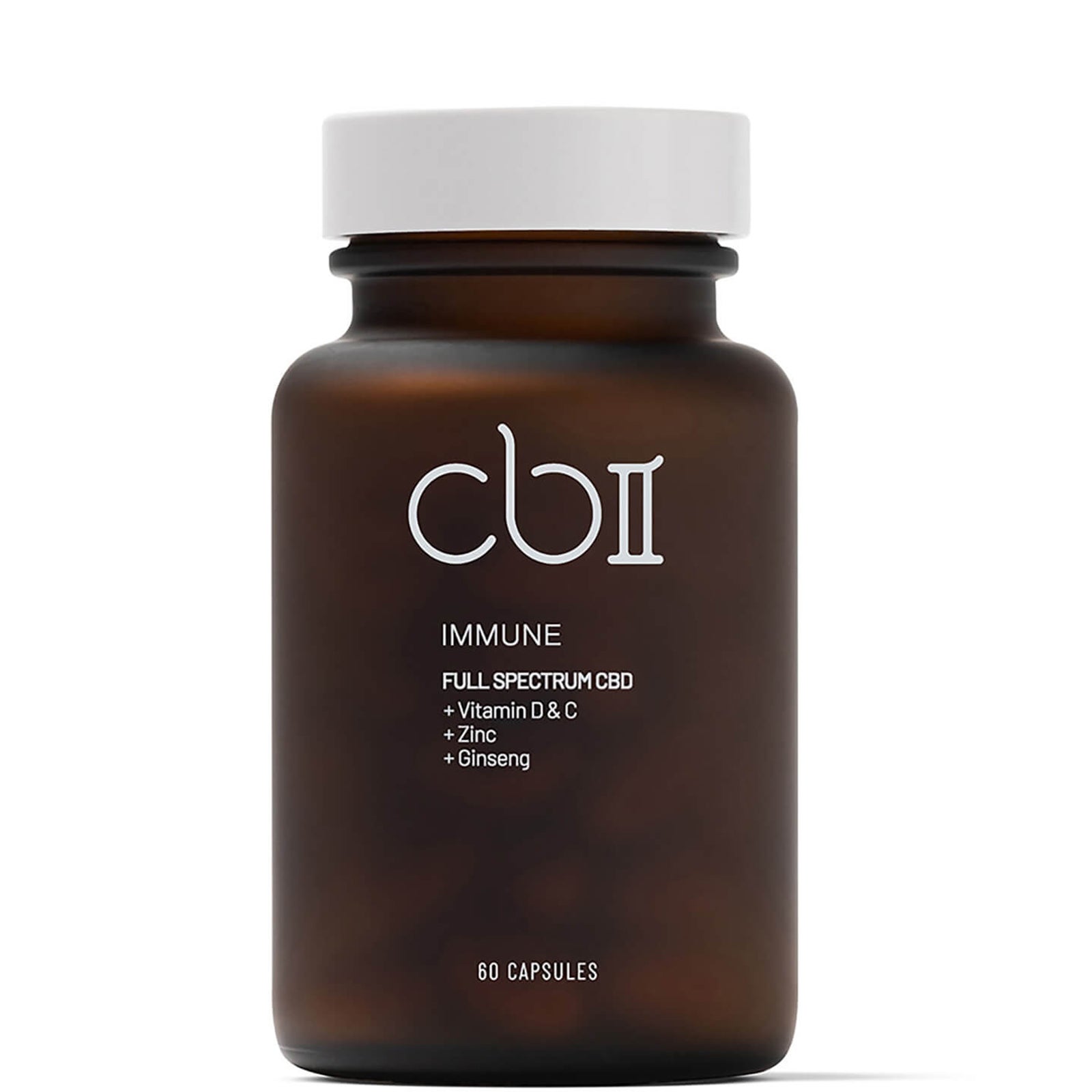 CBII Immune CBD Capsules with Vitamin D and C 157g | LOOKFANTASTIC