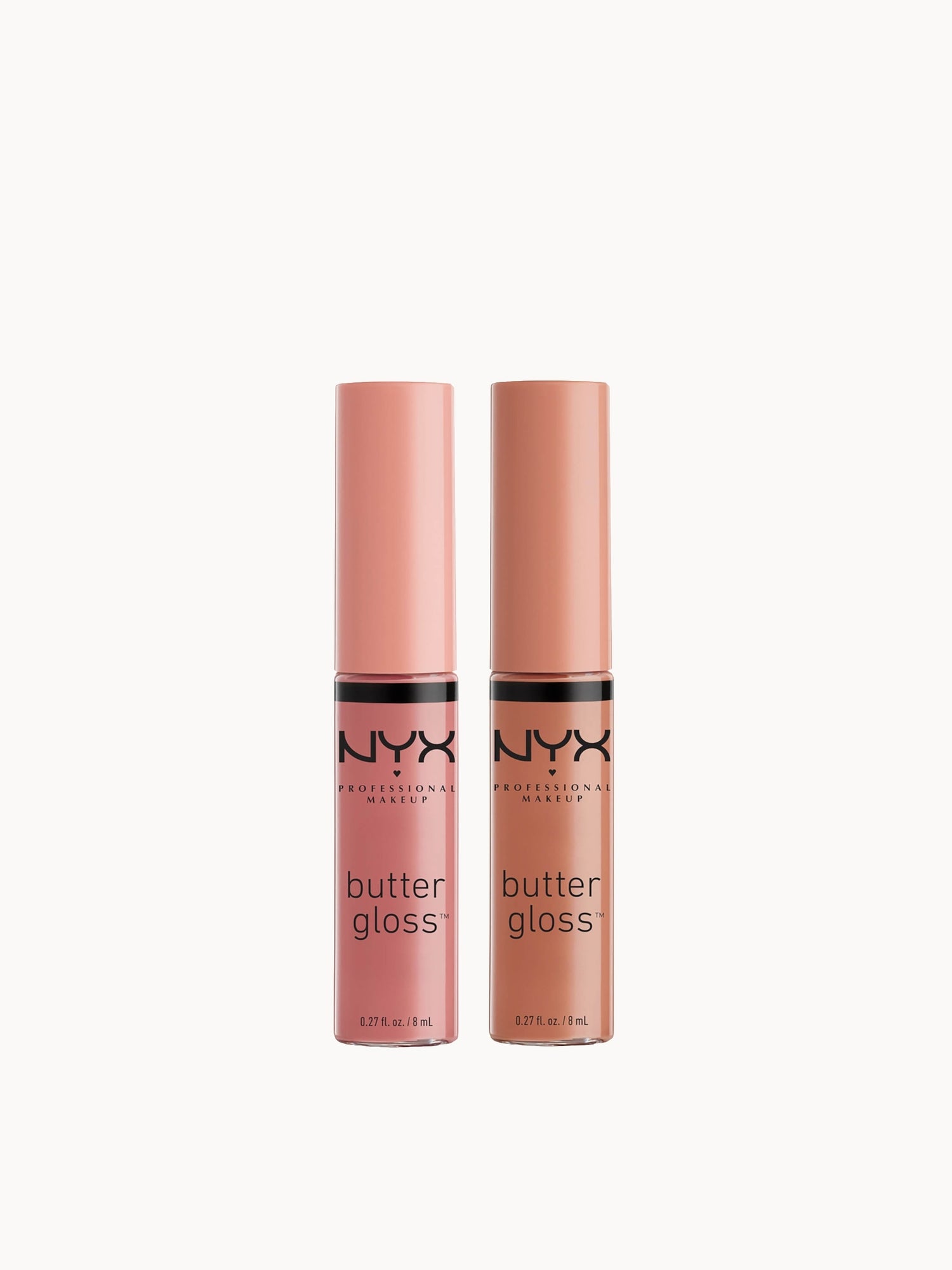 NYX Professional Makeup Butter Gloss Lip Gloss Duo - Madeleine and Tiramisu (Worth £14.98)