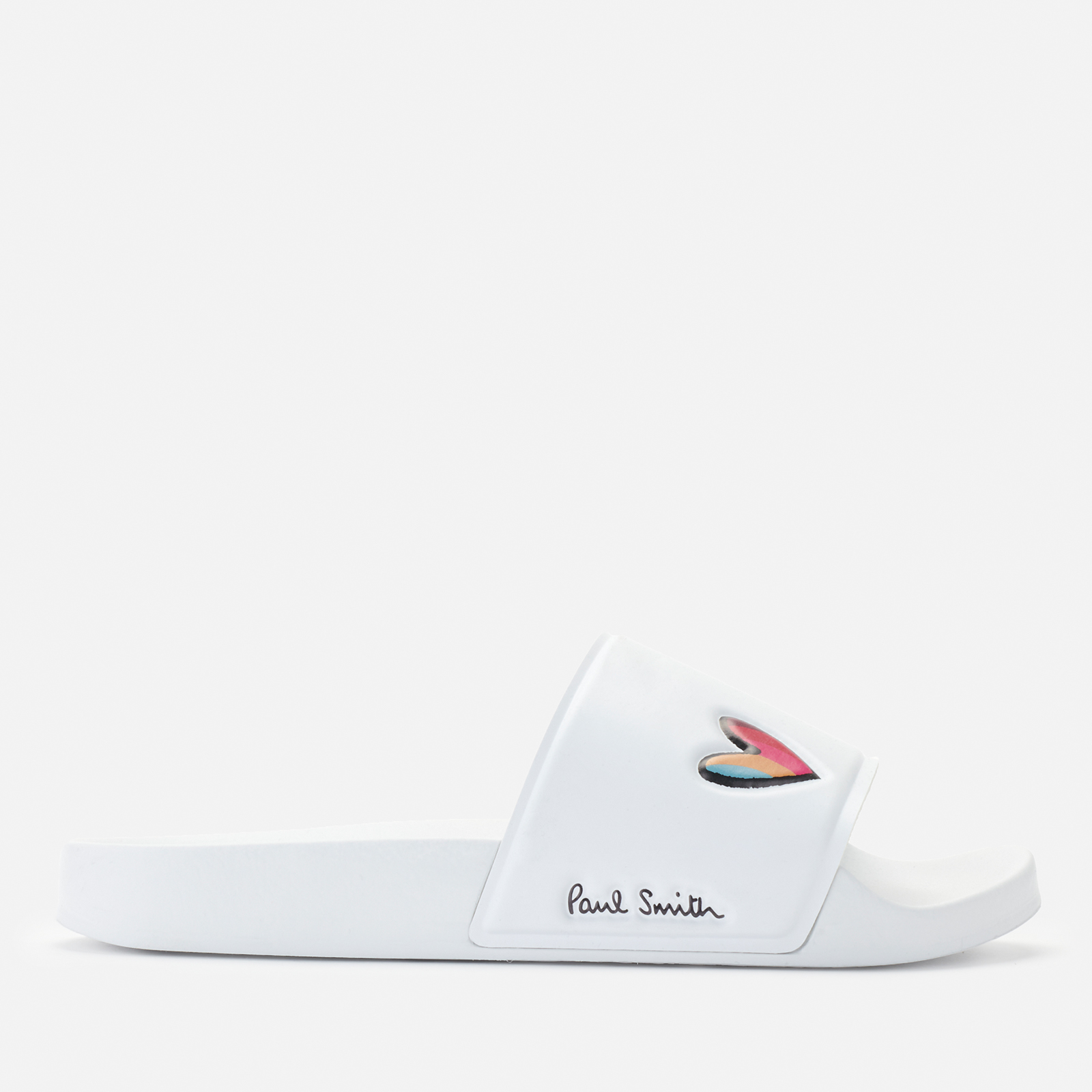 Paul Smith Women s Summit Slide Sandals White Small Heart Allsole