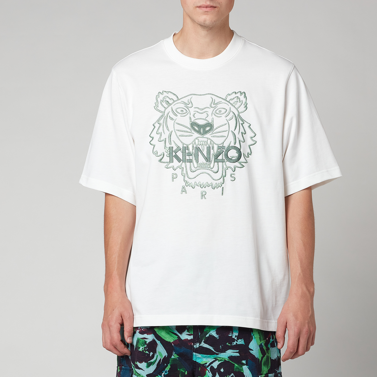 KENZO Men s Tiger Seasonal T Shirt White Coggles