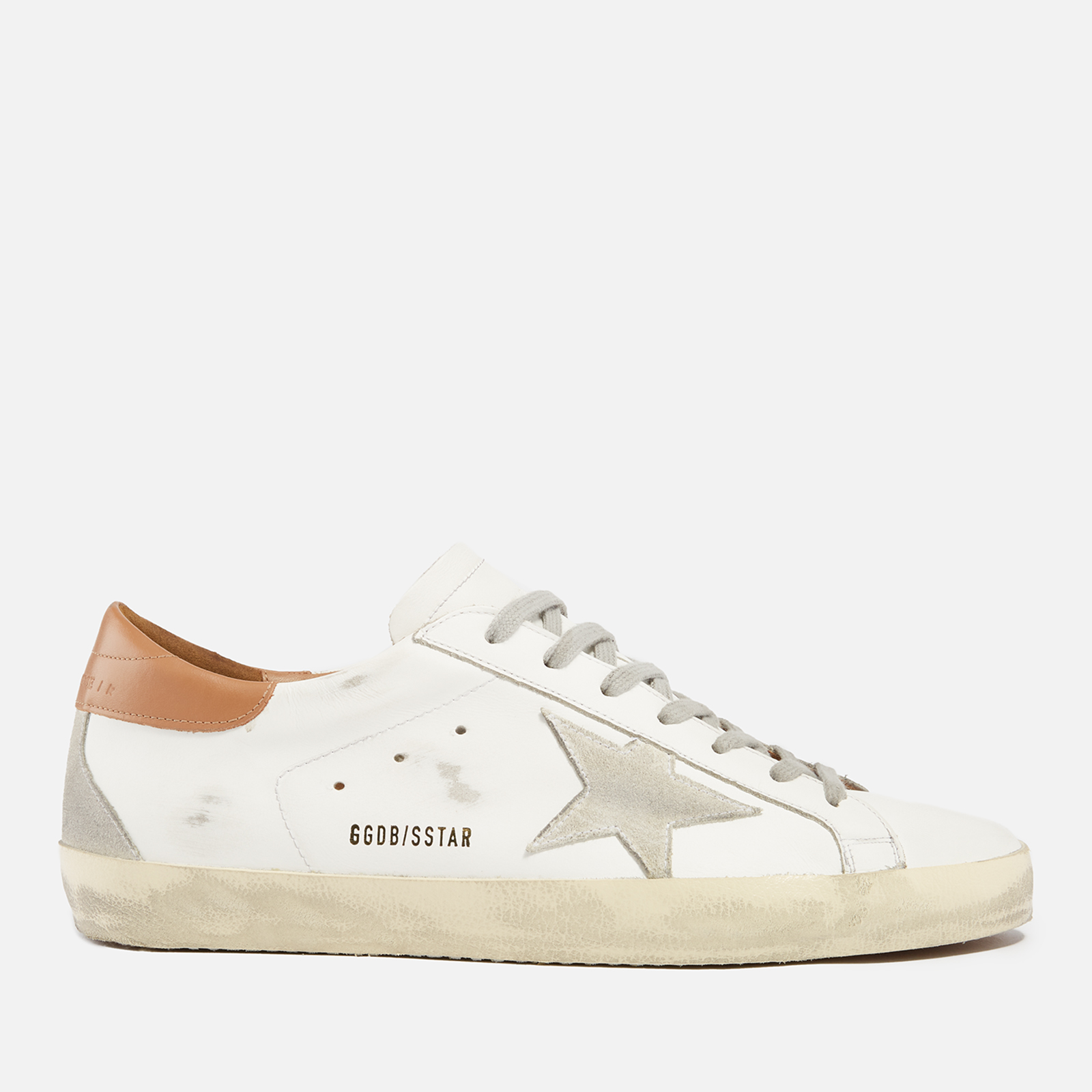 Golden Goose Men's Superstar Leather Trainers - White/Ice/Light Brown ...