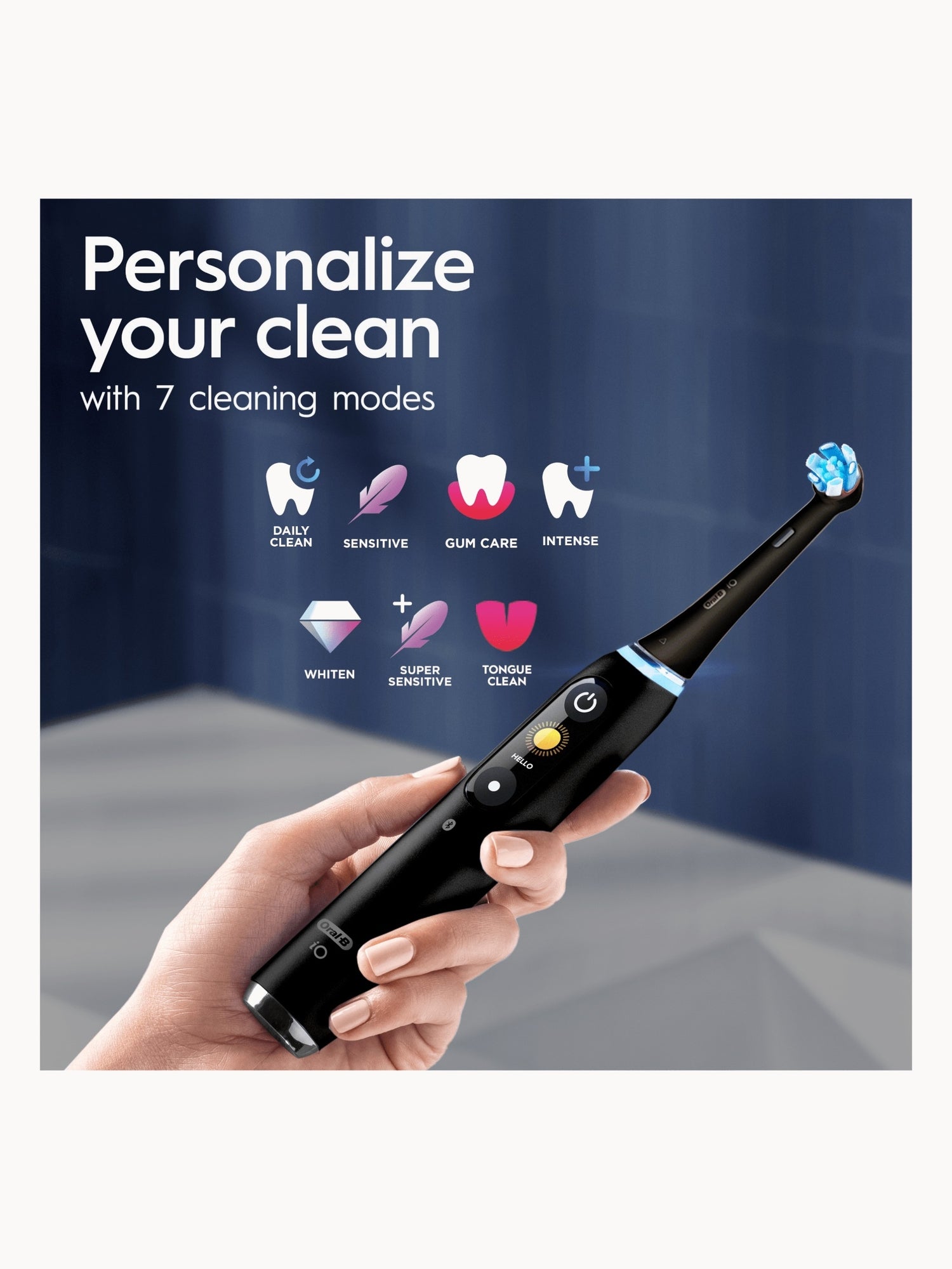 Oral B iO9 Black Onyx Electric Toothbrush with Charging Travel