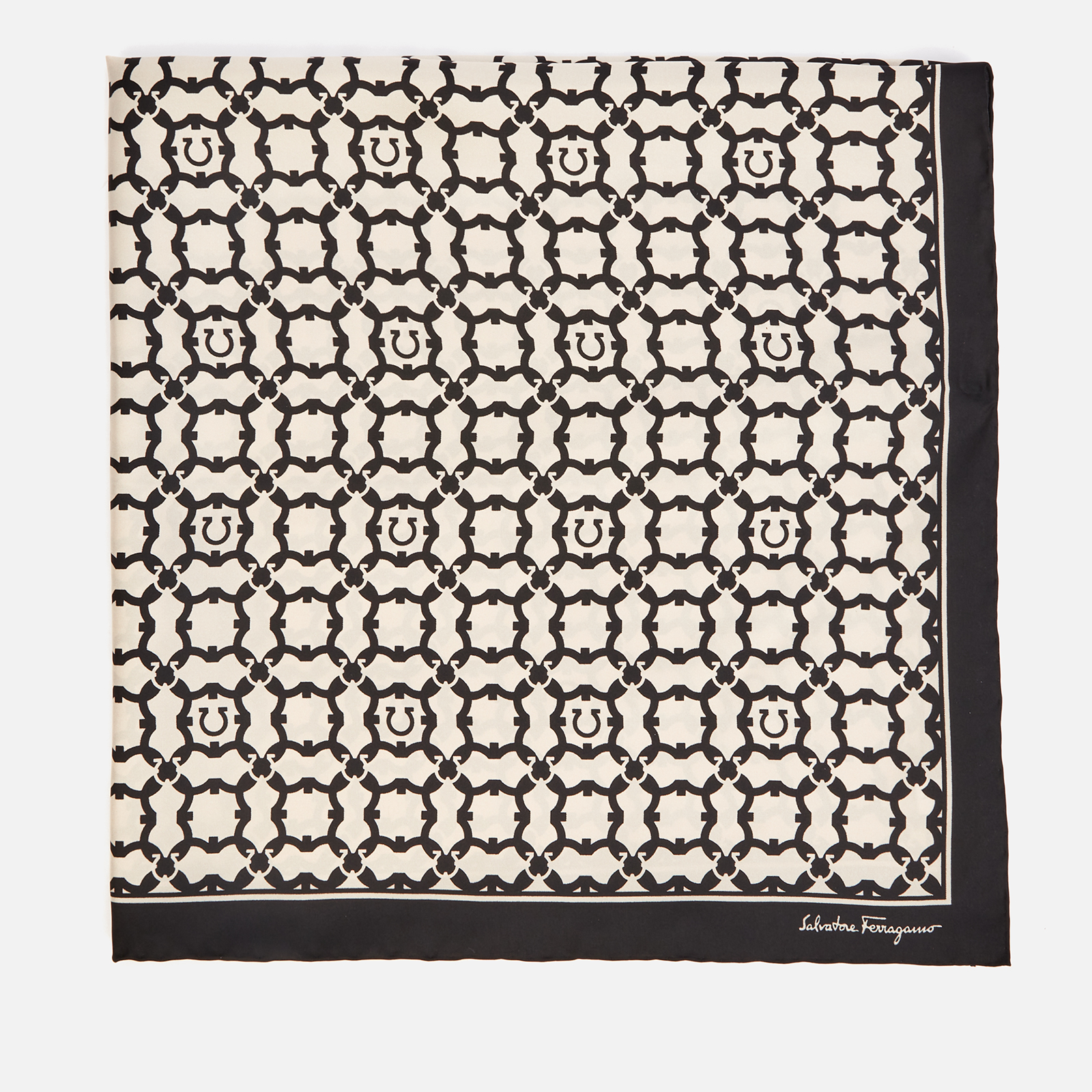Salvatore Ferragamo Women's Gancini Galore Silk Scarf - Bone