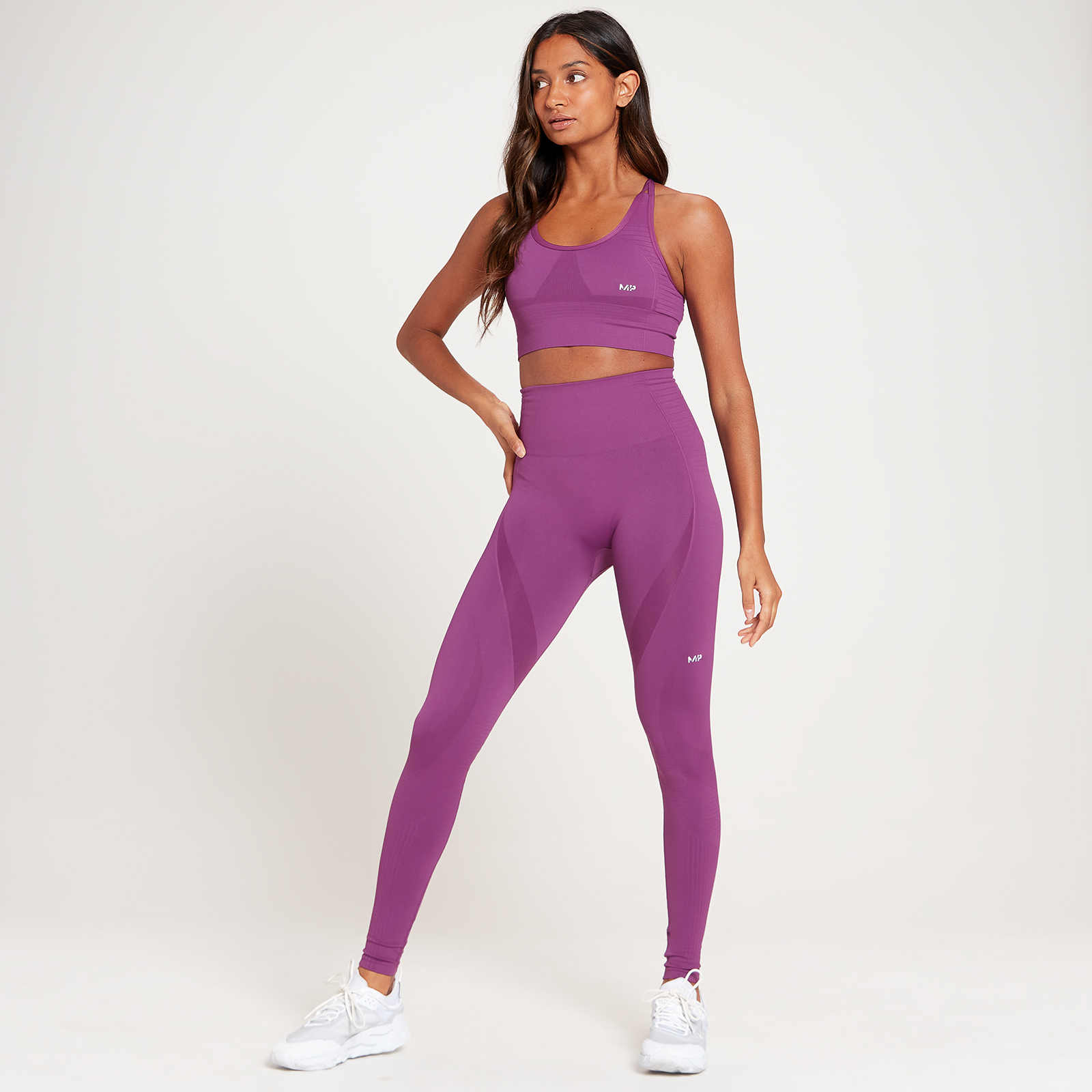 MP レディース テンポ シームレス レギンス - パープル | Myprotein