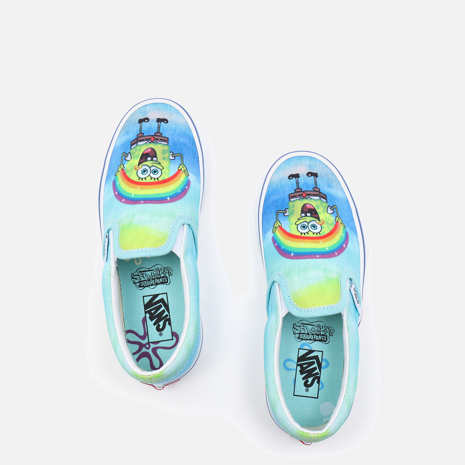 Spongebob slip on on sale vans