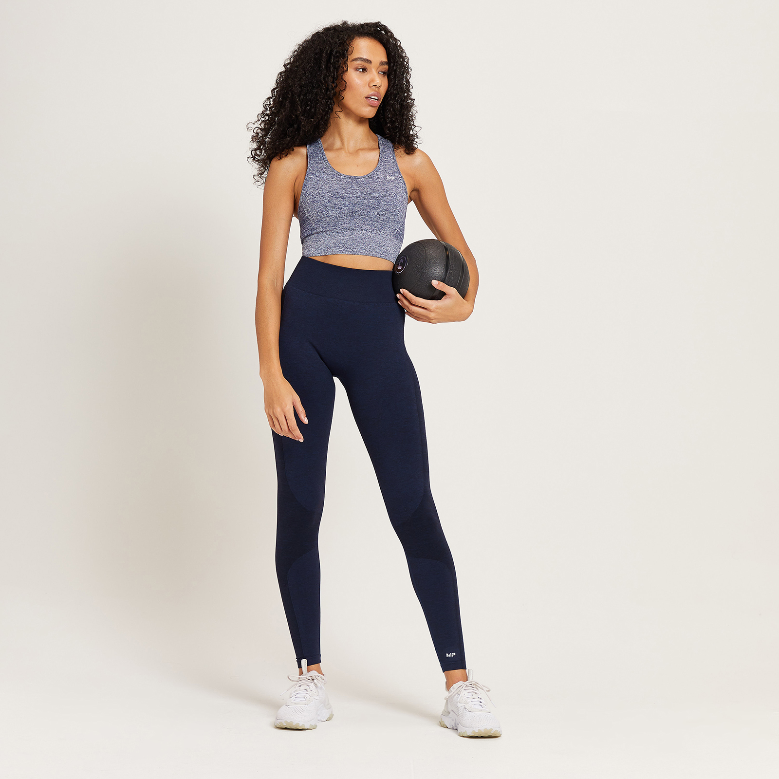 MYPROTEIN - MARLUXIA MP Women's Curve High Waisted Leggings - Galaxy Blue Marl