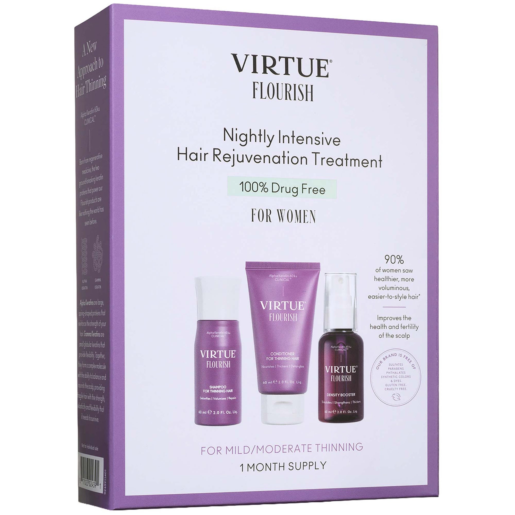 VIRTUE Flourish Nightly Intensive Hair Rejuvenation Treatment Kit
