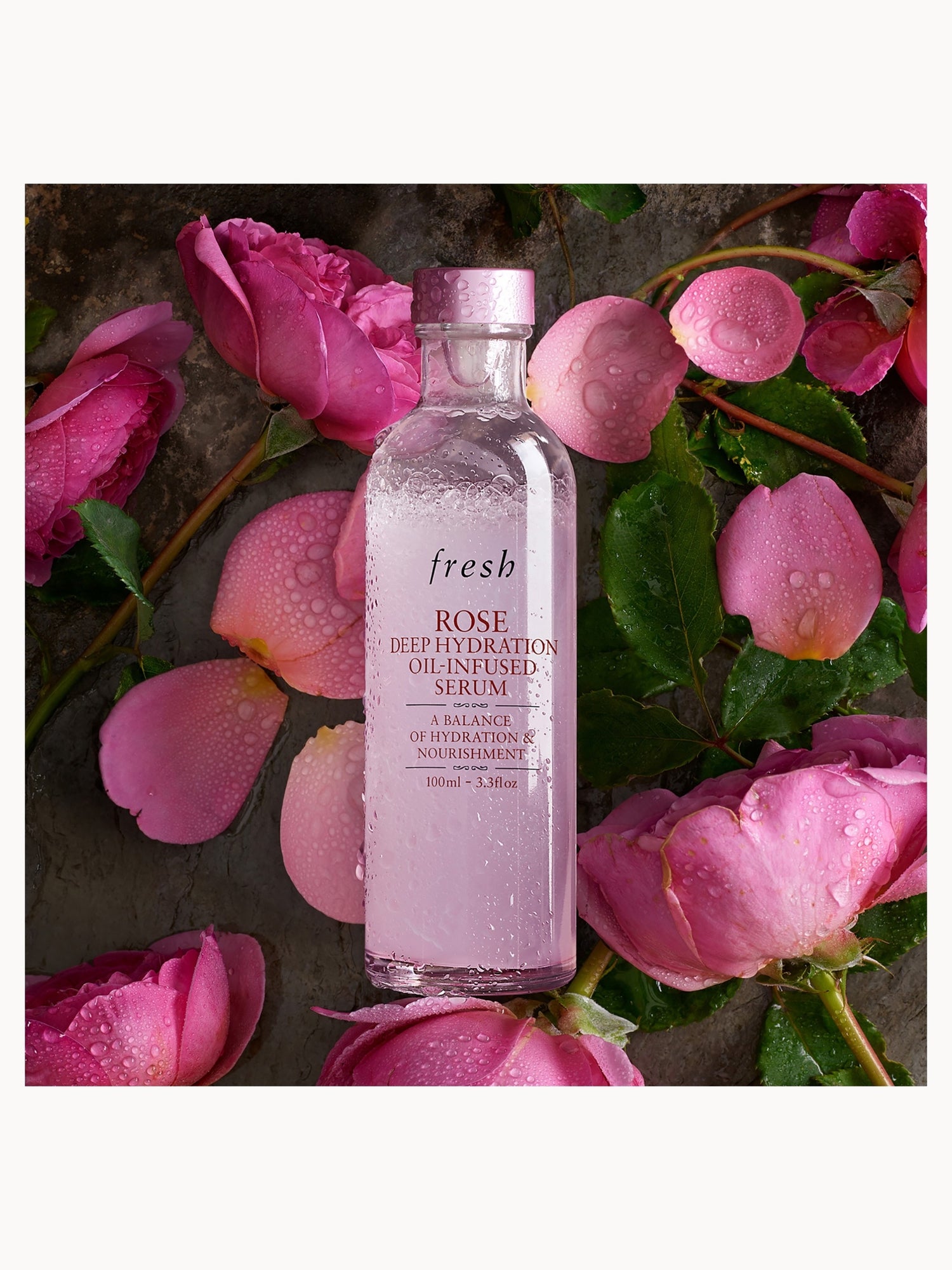 Fresh Rose Deep Hydration Oil-Infused Serum 100ml | LOOKFANTASTIC
