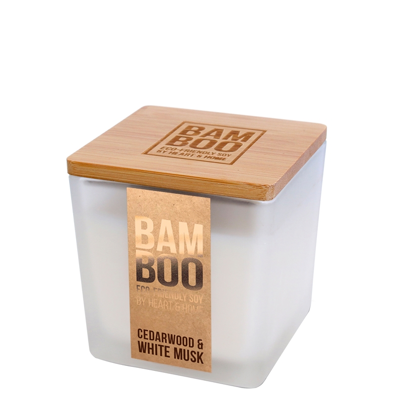 BAMBOO Small Jar Candle Cedarwood & White Musk 80g