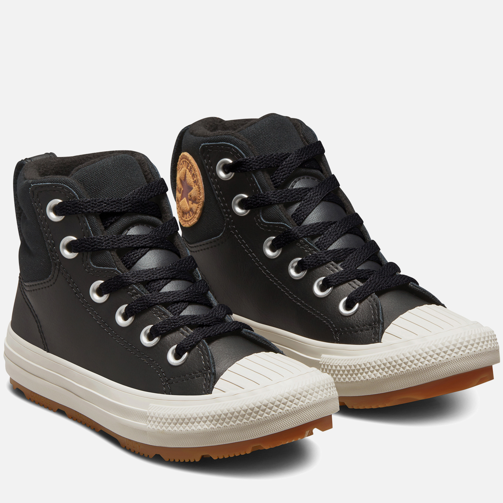 Converse Kids Chuck Taylor All Star Berkshire Boot Black Pale Putty UK 10 Kids Allsole