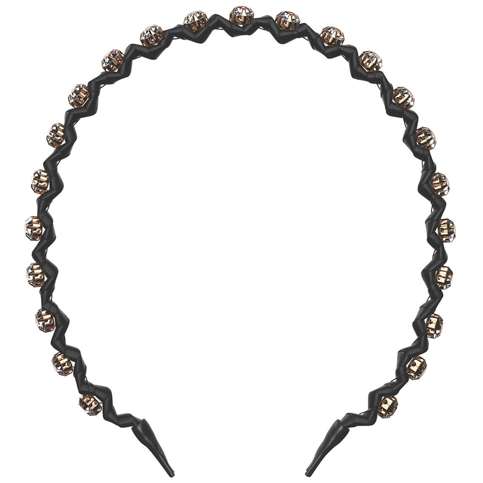 Serre-tête Couronne Scintillant Invisibobble HAIRHALO - Large Bandeau Strass Argenté - Réglable Et Confortable - Pour Fêtes, Noël