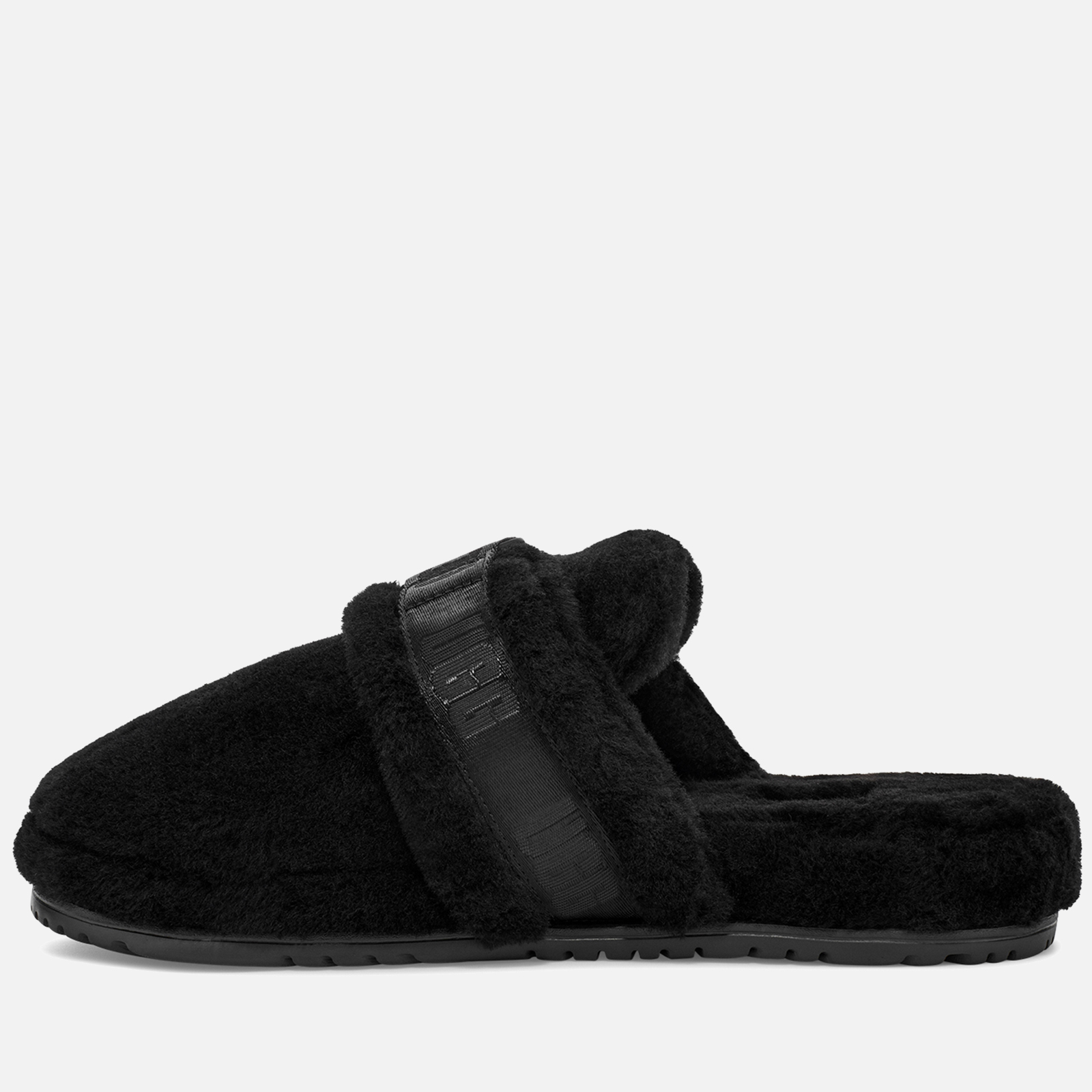 UGG Slippers Mens Size 10 Fluff IT Lamb store Shearling Slide Comfort Black 1120900