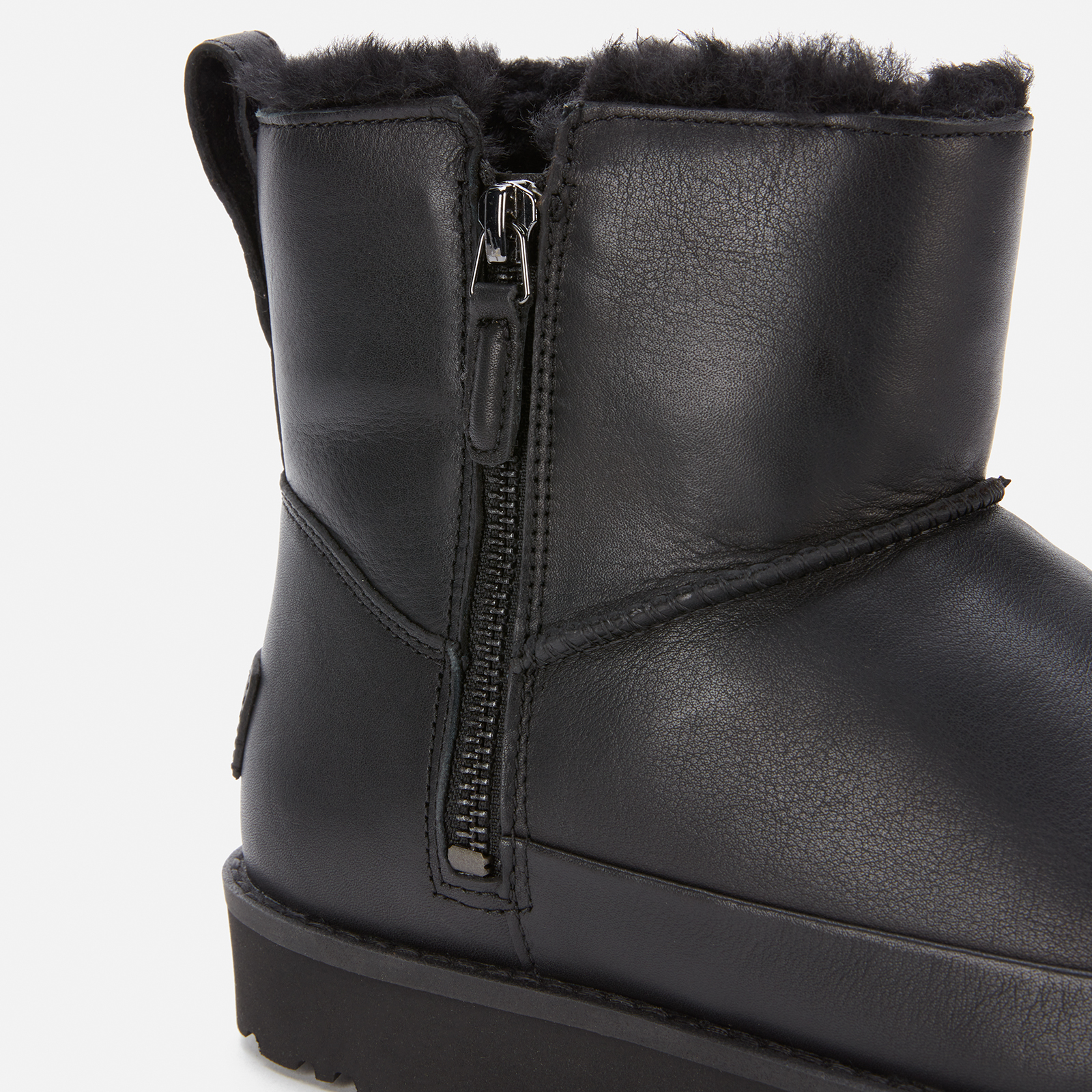 Ugg leather zip hot sale up boots