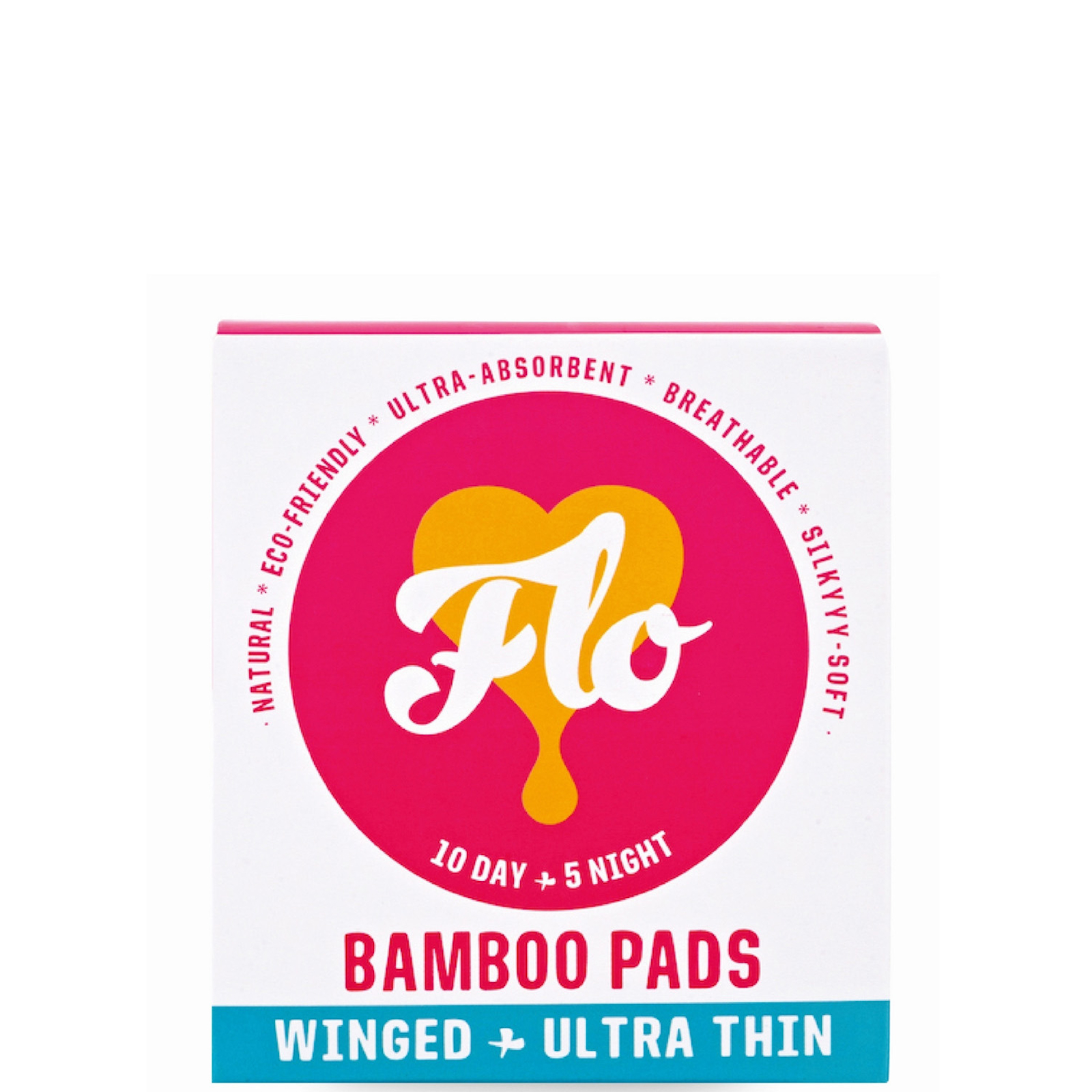 FLO Bamboo Pad Pack - Day and Night Combo (15 Pads) | LOOKFANTASTIC