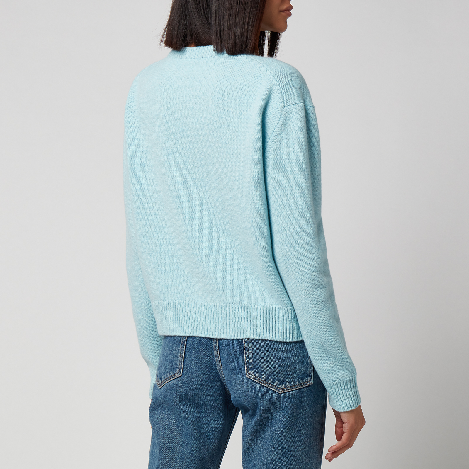 Maison Kitsuné Women's Big Fox Head Pullover Jumper - Aqua