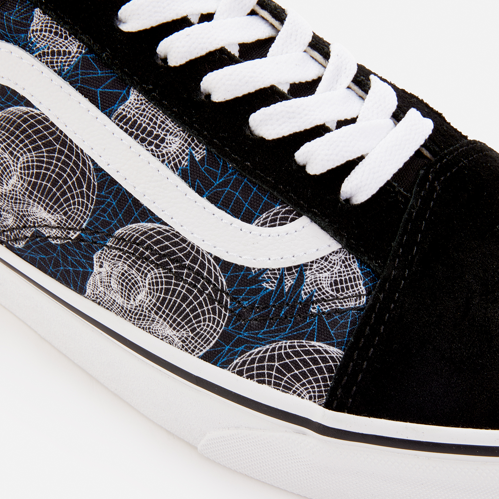 Vans Men's Wireframe Skulls Old Skool Trainers - Black/True