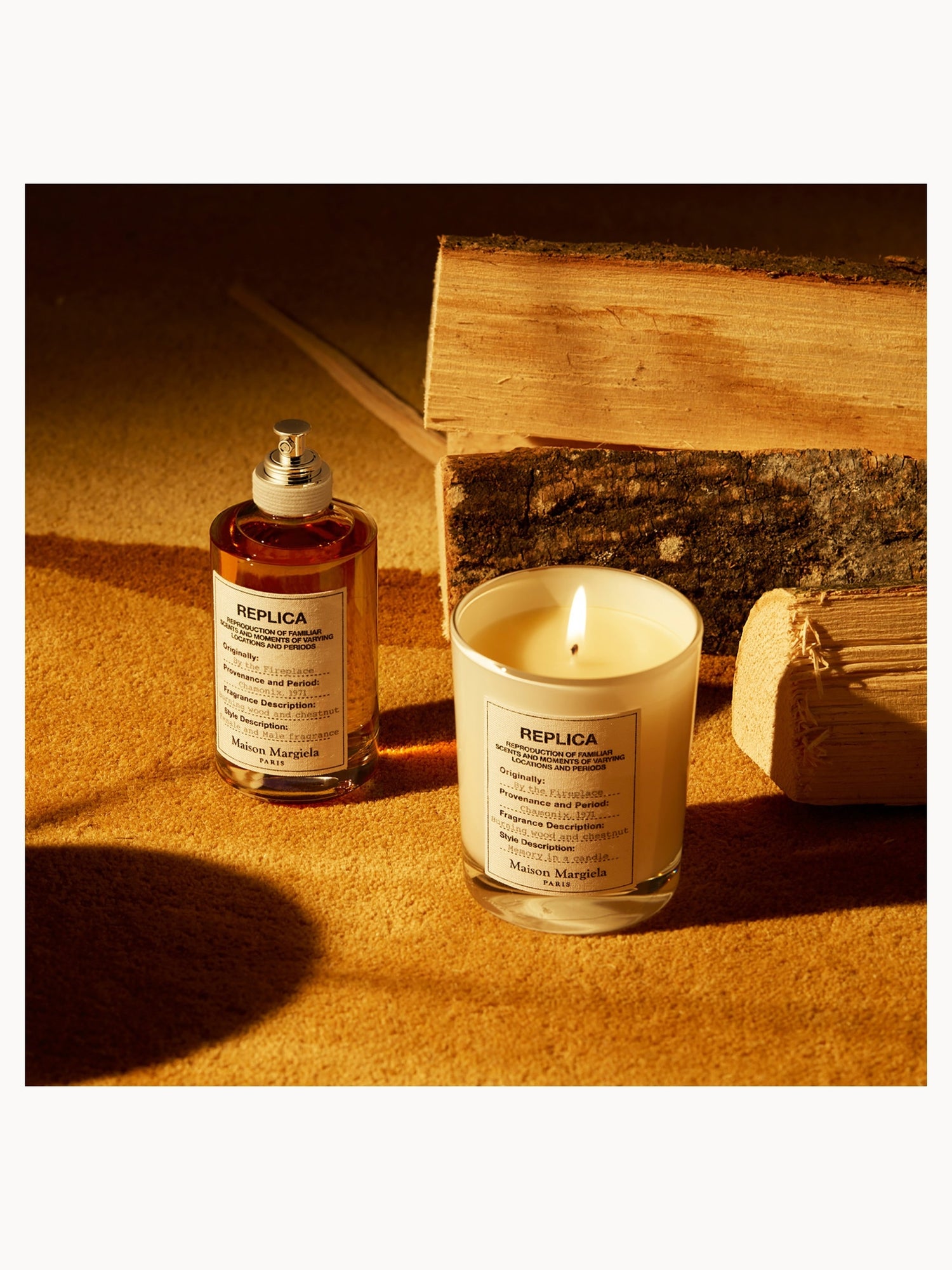 Maison Margiela Replica By The Fireplace Candle 165g | LOOKFANTASTIC
