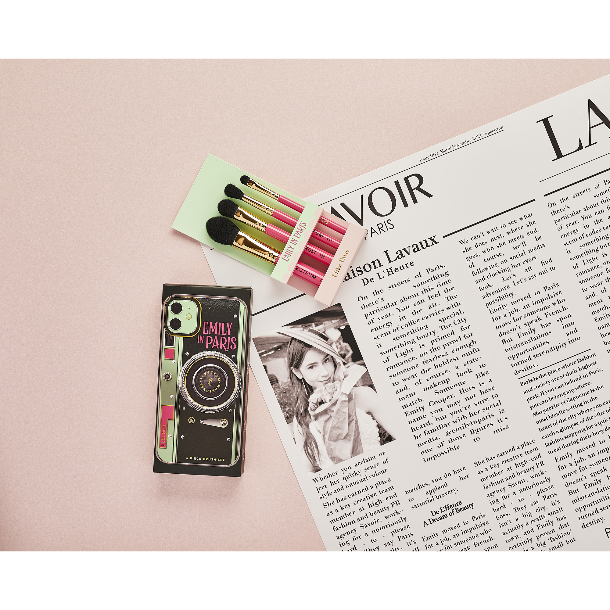 Spectrum Collections Emily in Paris 'I like Paris' 4 Piece Brush